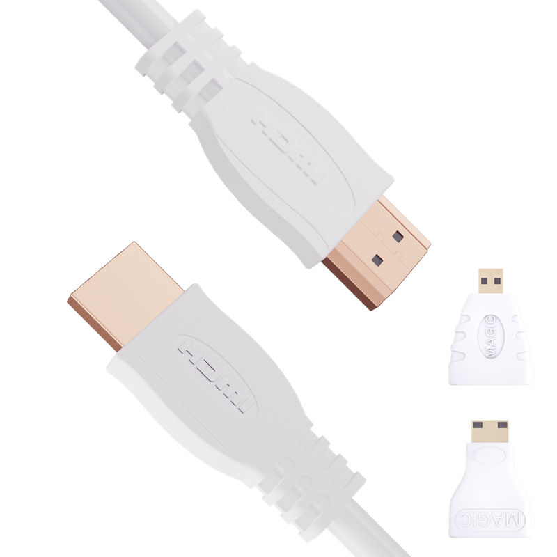 HDMI 1.4 影音線 + Mini C / Micro D 轉接頭組合包