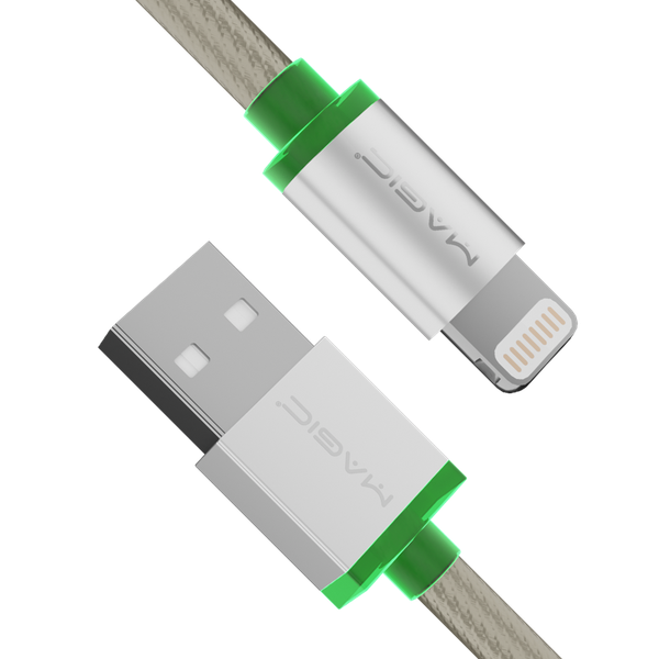 Gallery image 2 of MFi 原廠認證蘋果編織充電線 LED指示燈