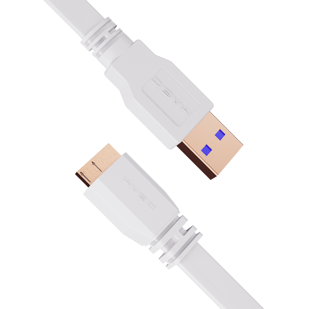USB 3.0 A公 to Micro USB公傳輸線 (扁線)