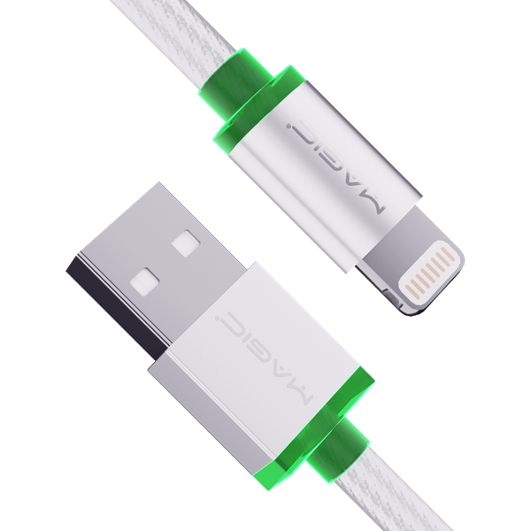 Gallery image 1 of MFi 原廠認證蘋果編織充電線 LED指示燈