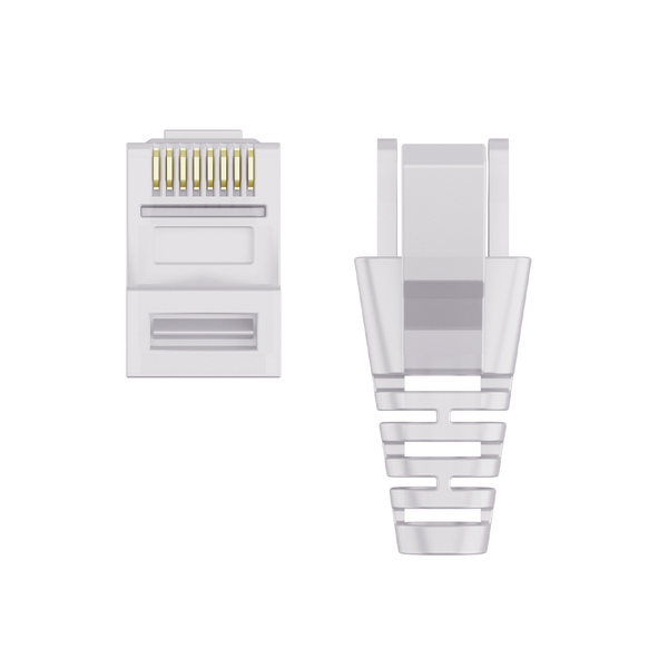 Gallery image 1 of Cat.6/Cat.6A RJ45接頭＋護套組