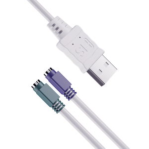 Gallery image 1 of USB 2.0 to 2X PS/2 轉接線