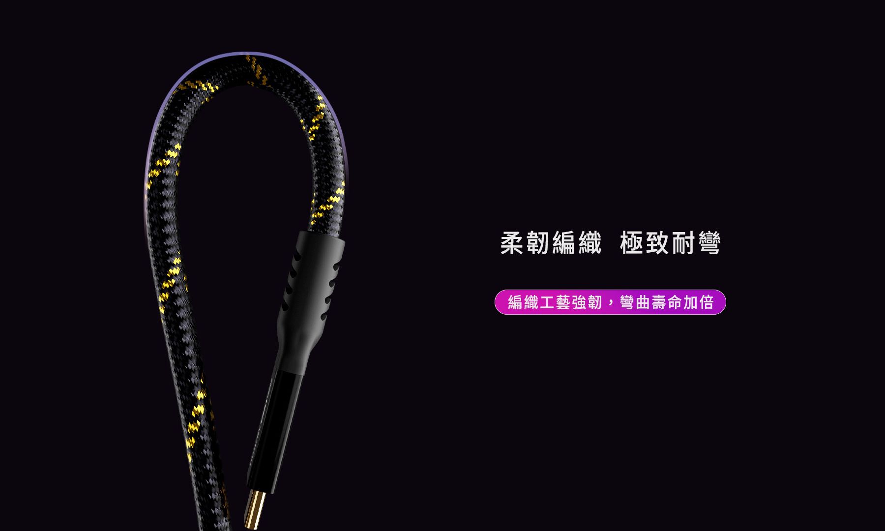 Type-C 240W PD QC 5A 40Gbps Bend Braid High Quality