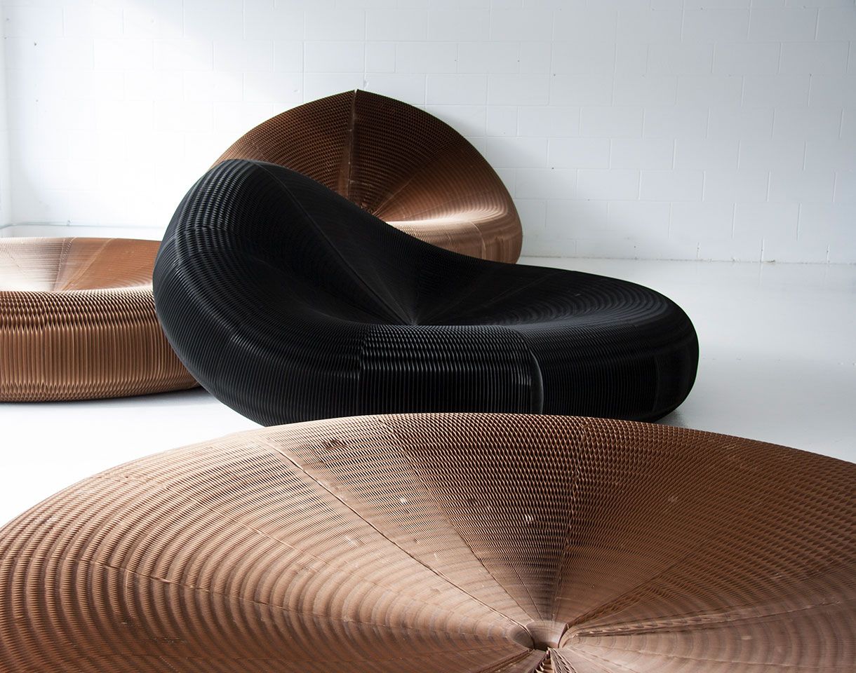 softseating Lounger - Flexible Paper Furniture
