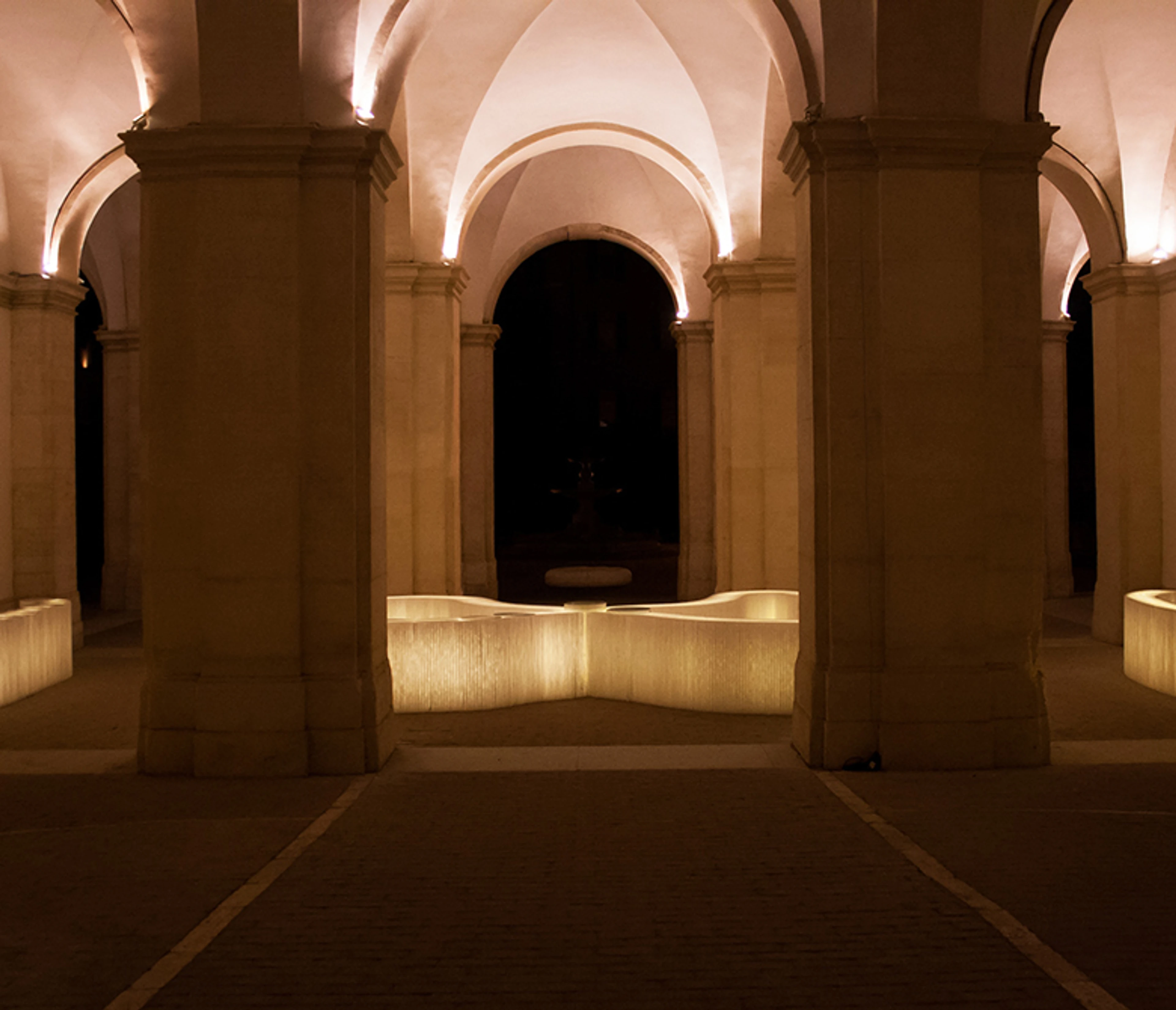 molo white textile softblocks + LED at the Chamber Music Festival 2013 in Rome