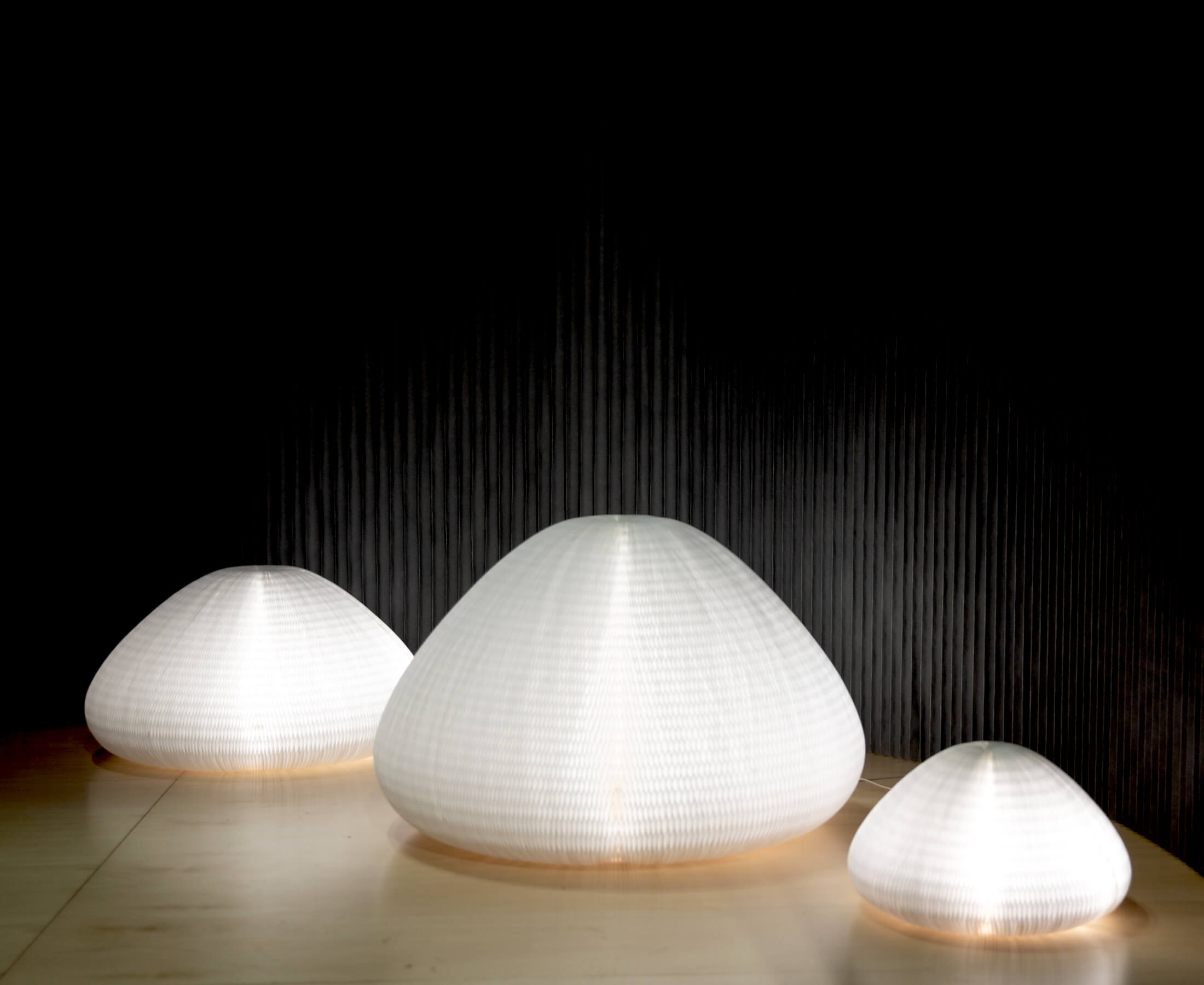 urchin lamp in various sizes