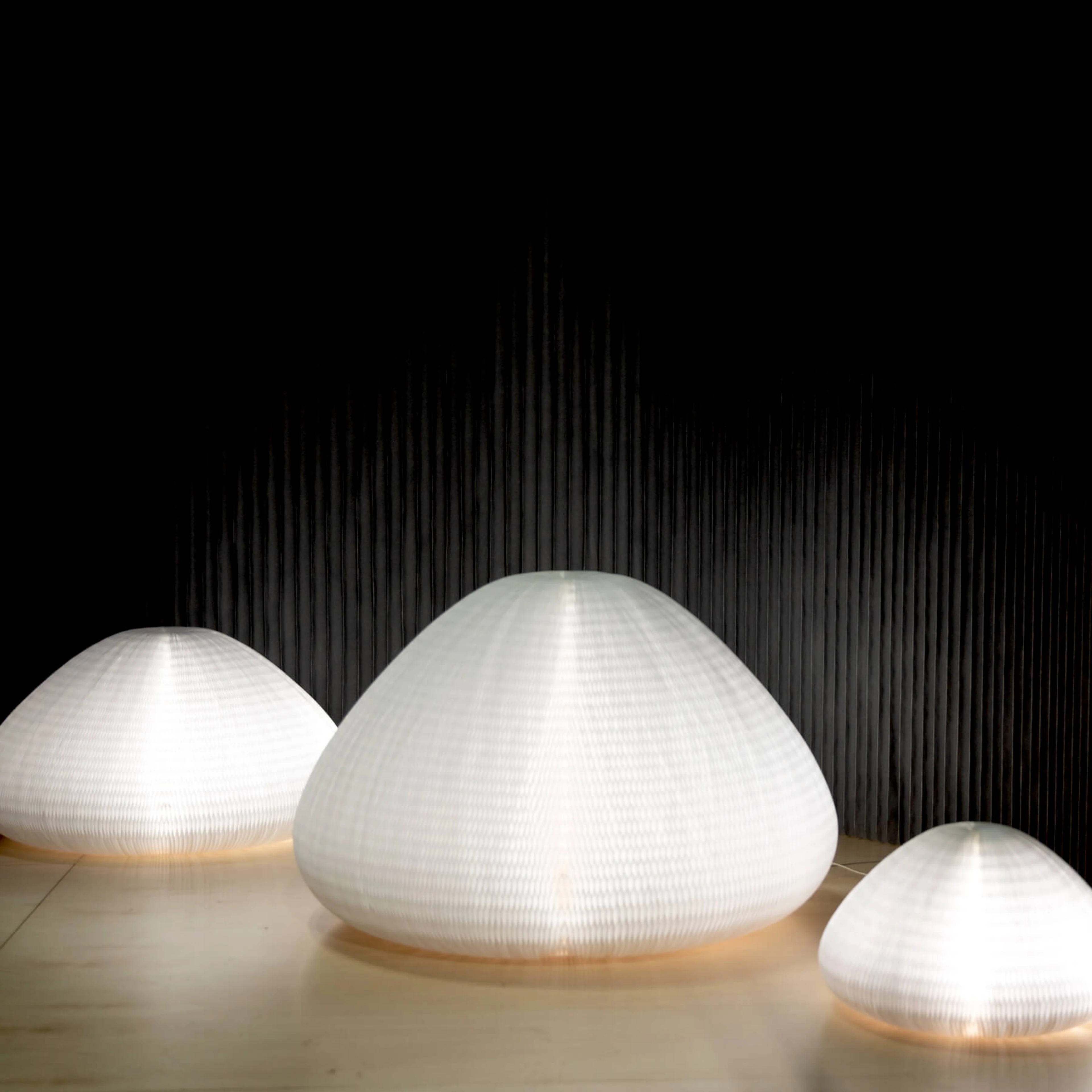 urchin lamp in various sizes