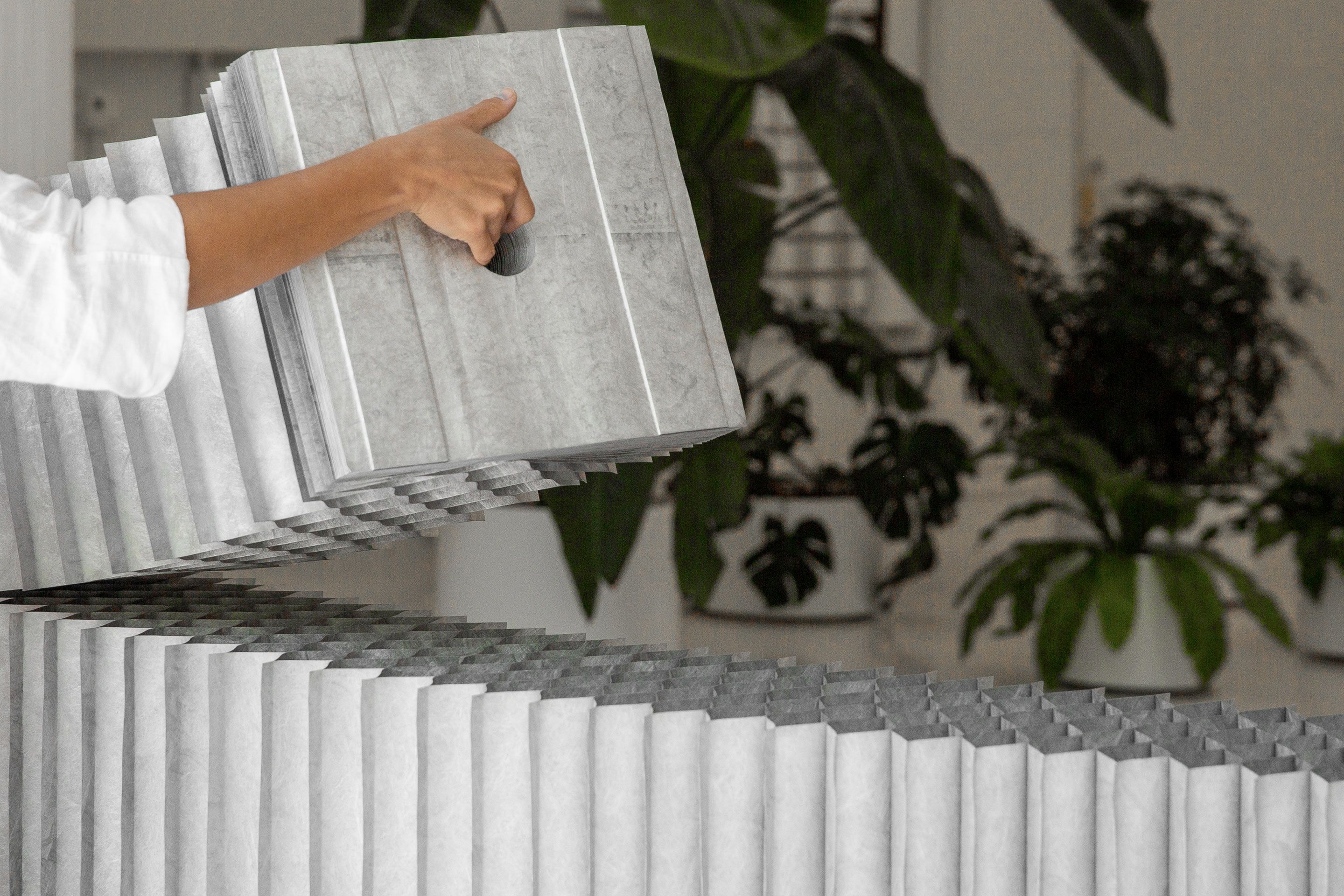 Build taller walls by laying the flexible blocks on top of one another. 
