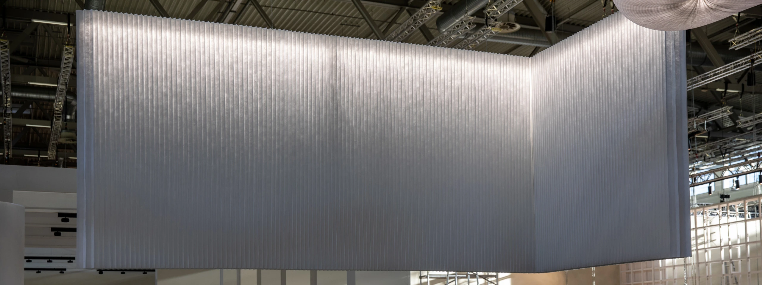 large gallery lighting fixtures - suspended softwall luminaries