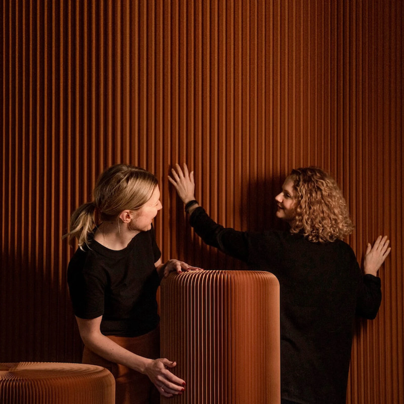 mobile acoustically optimized room divider