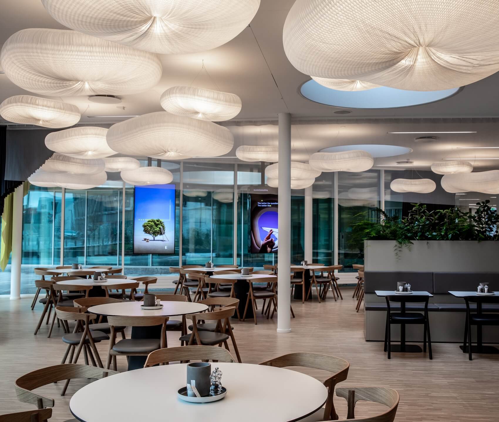 cloud light fixture for offices - Ernst and Young Consulting 2
