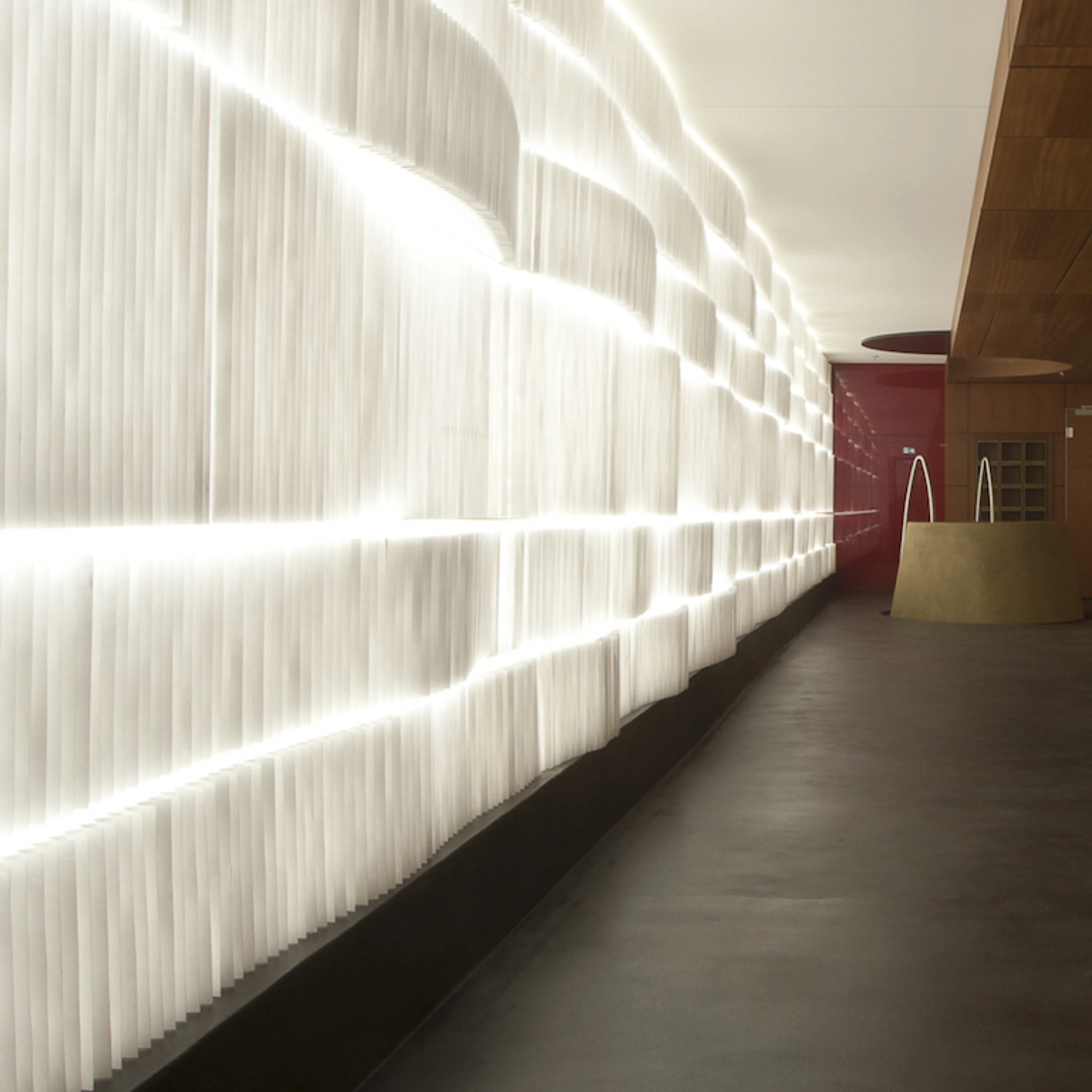 softblock LED back-lit room divider - how to create privacy in an open office plan - mobile