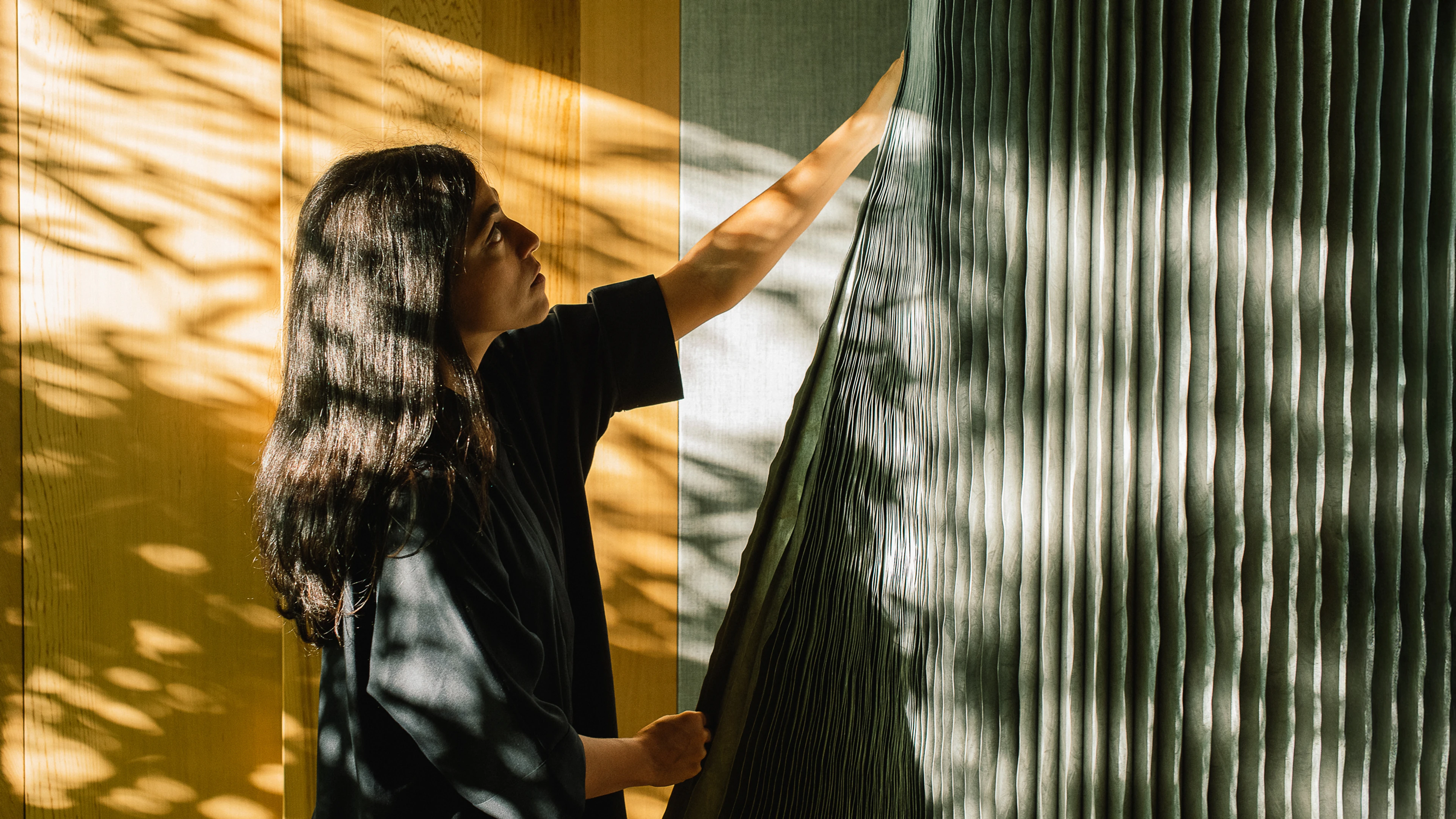 softwall, flexible partition, moveable wall, sustainable design, molo, photo by Alana Paterson