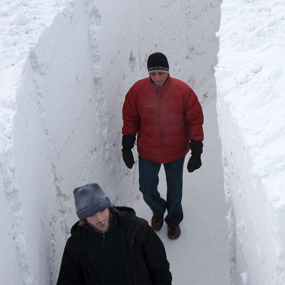 snow passage - northern sky circle - outdoor space partition design - molo - Alaska USA