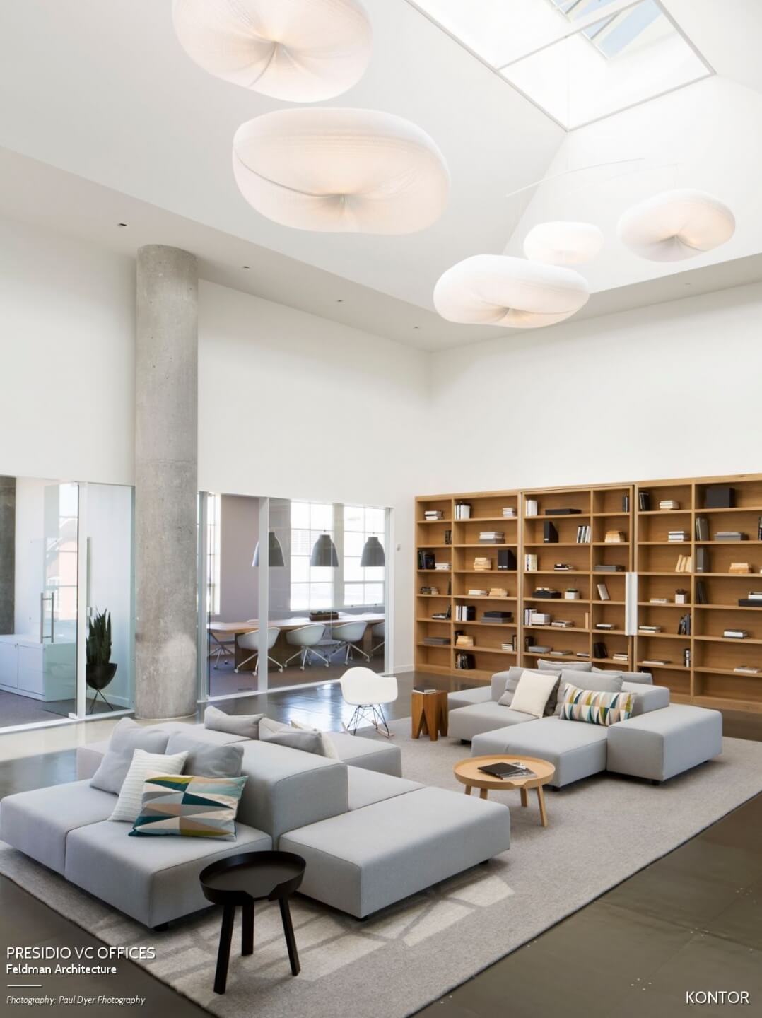 presidio ventures - cloud light fixture for offices