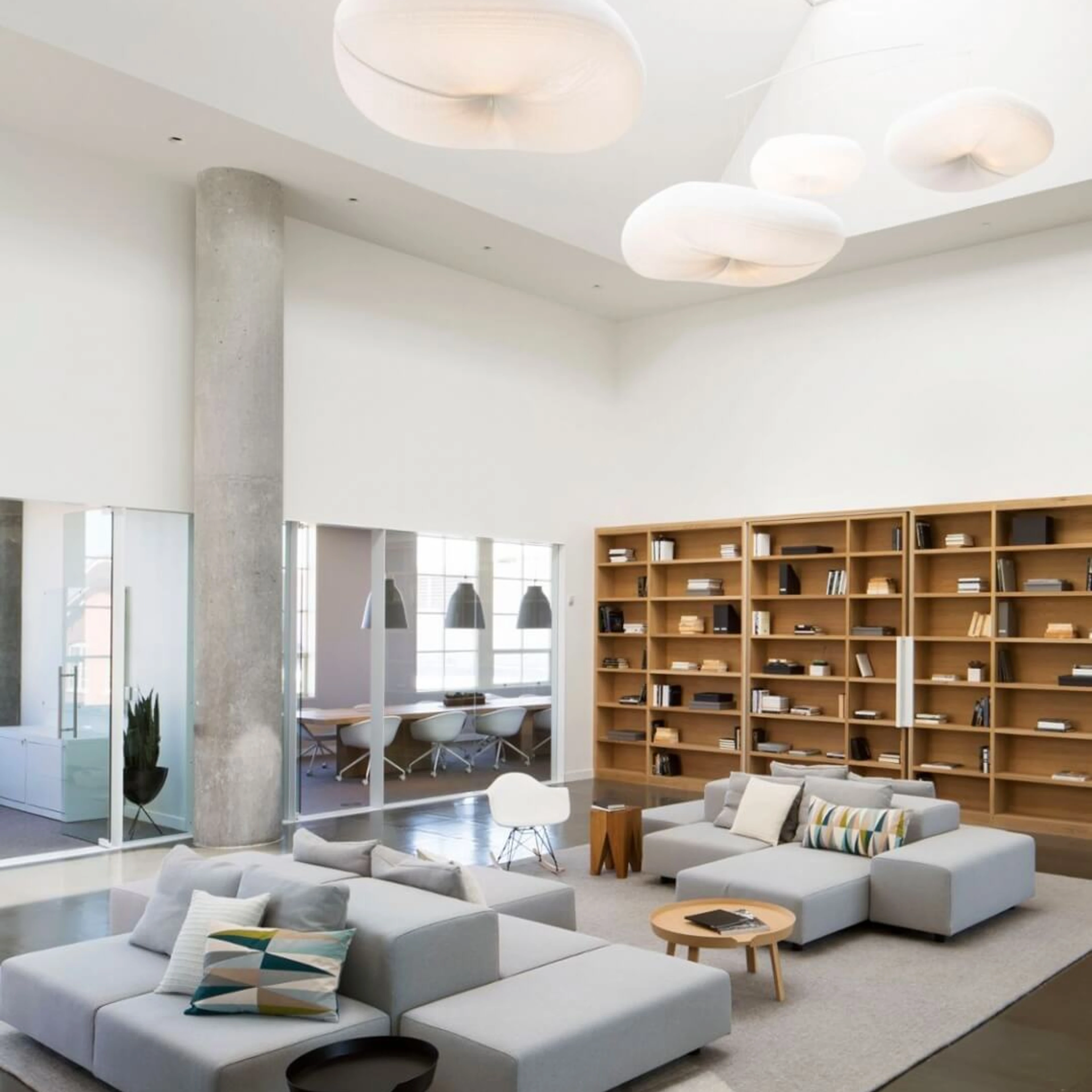 presidio ventures - cloud light fixture for offices