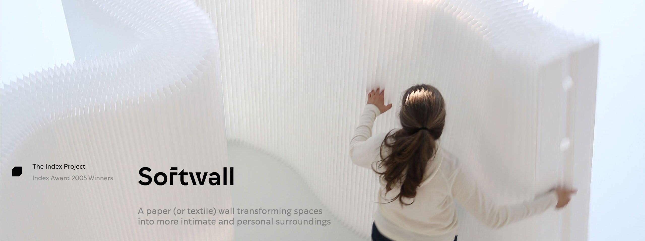 2005 index award - softwall acoustic wall partition by molo