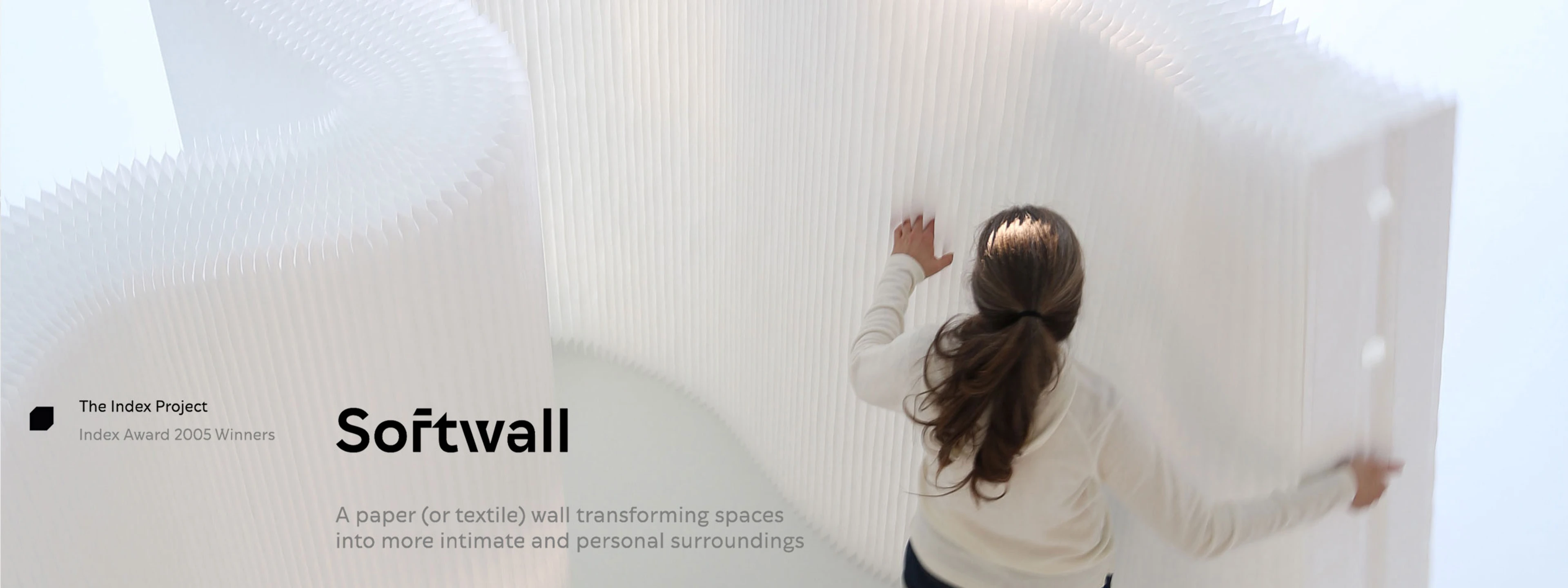 2005 index award - softwall acoustic wall partition by molo