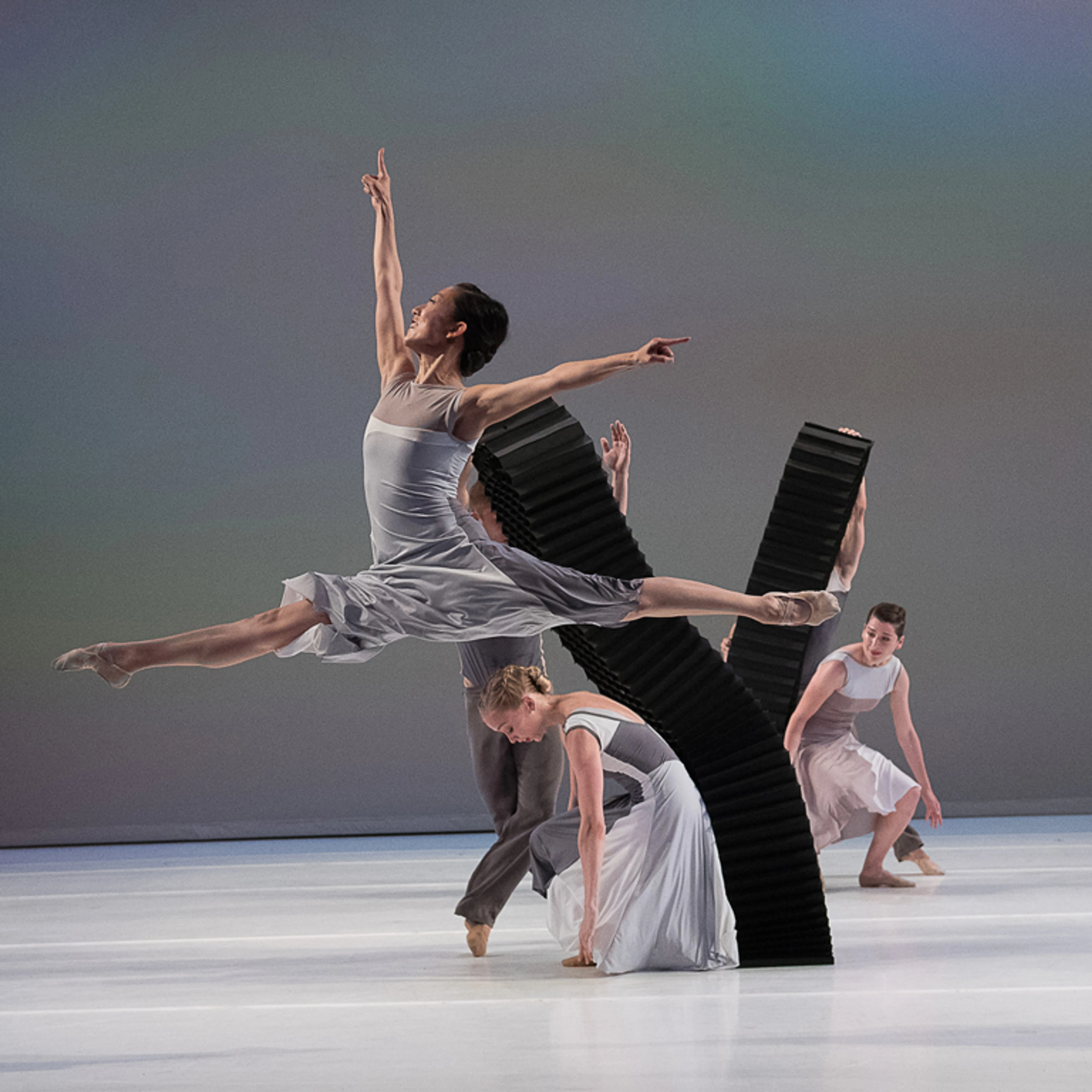 molo's modular wall partition in black - Jessica Lang Dance - mobile
