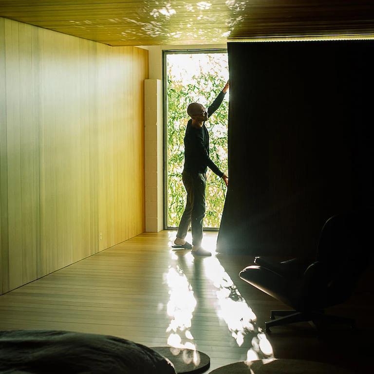 creating a quiet space in your luxury home - portable room divider by molo