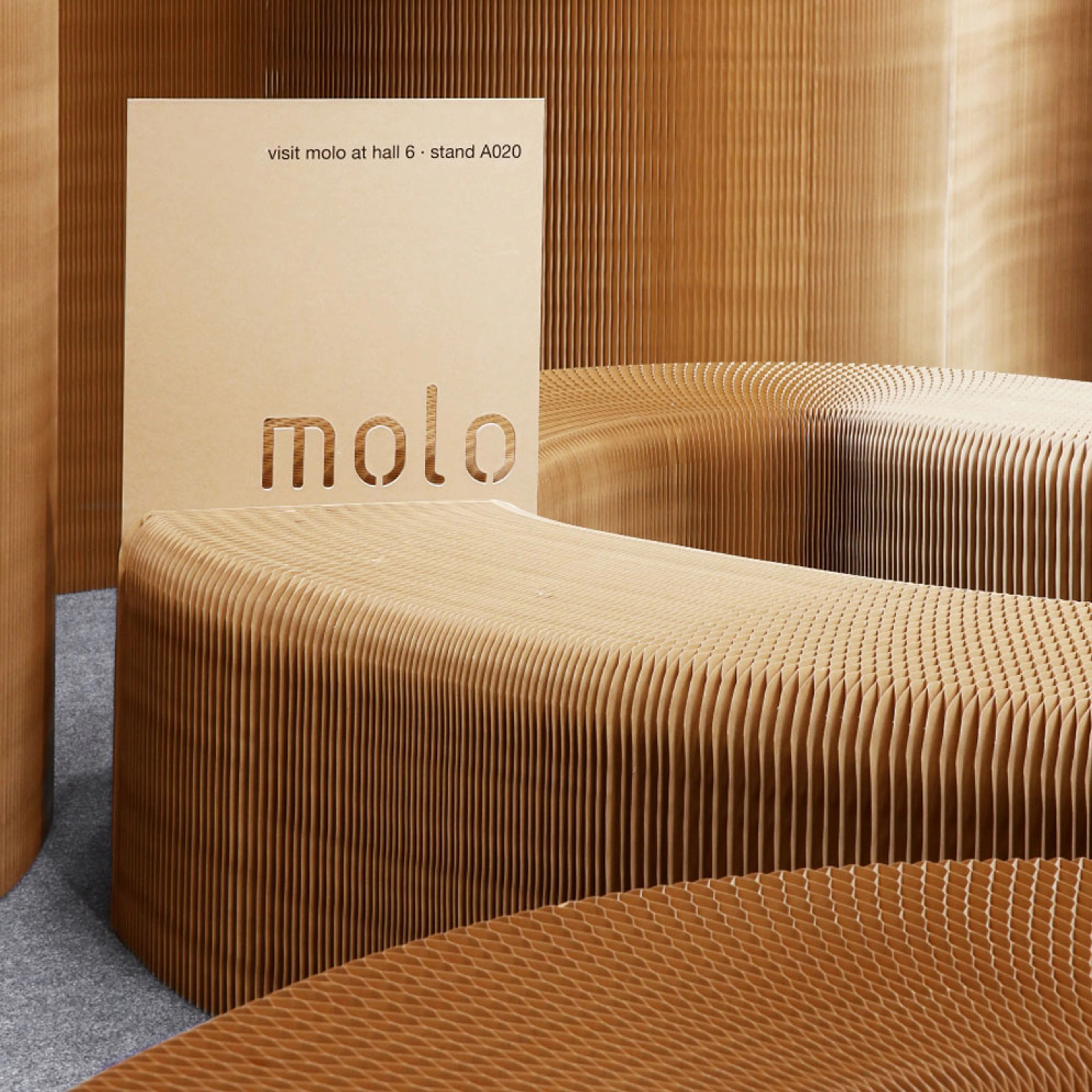 honeycomb paper furniture seating and partition wall