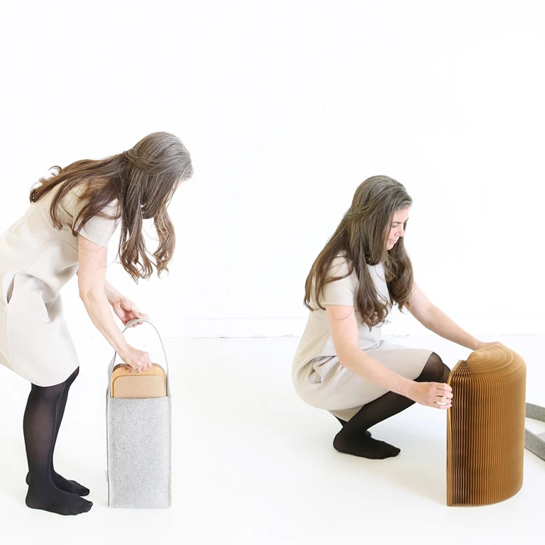 molo paper stool portable seating