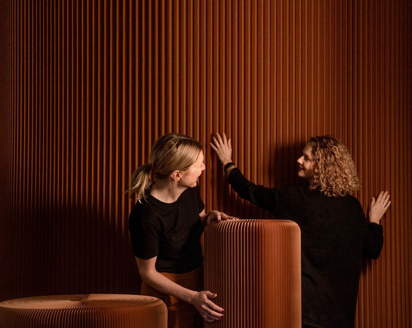 acoustically optimized room divider