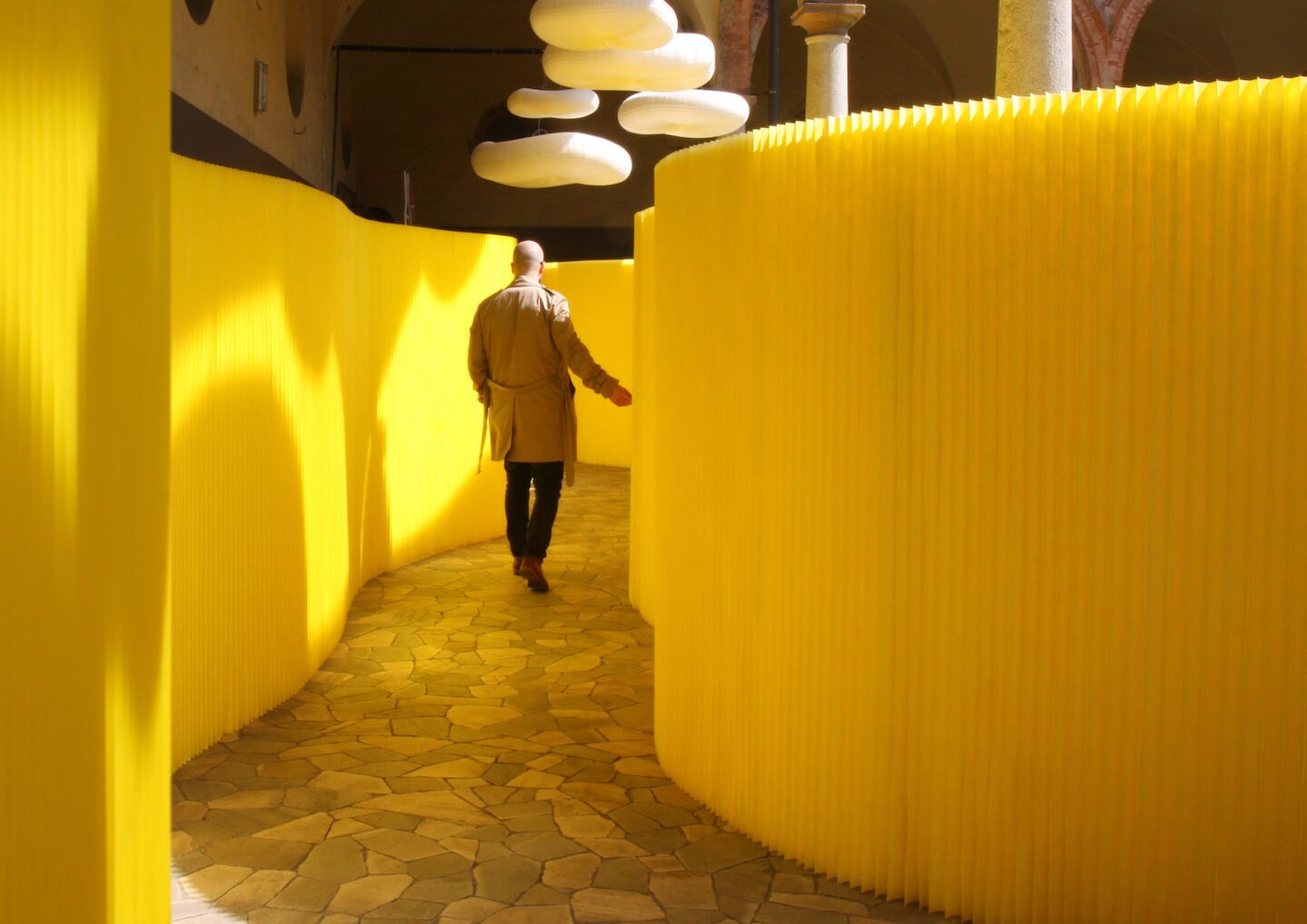 custom colour yellow - bespoke room dividers