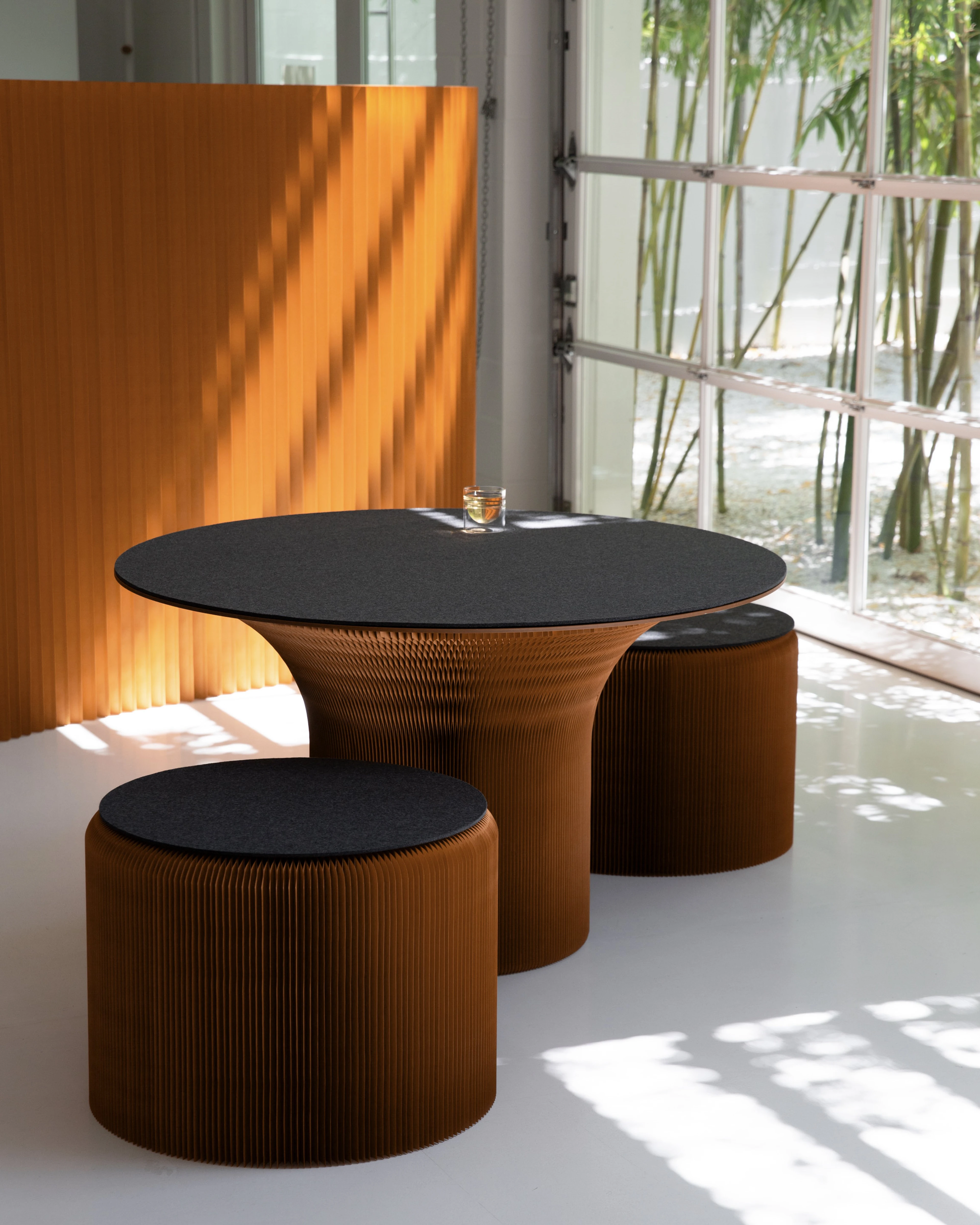 wool felt top for cantilever table™