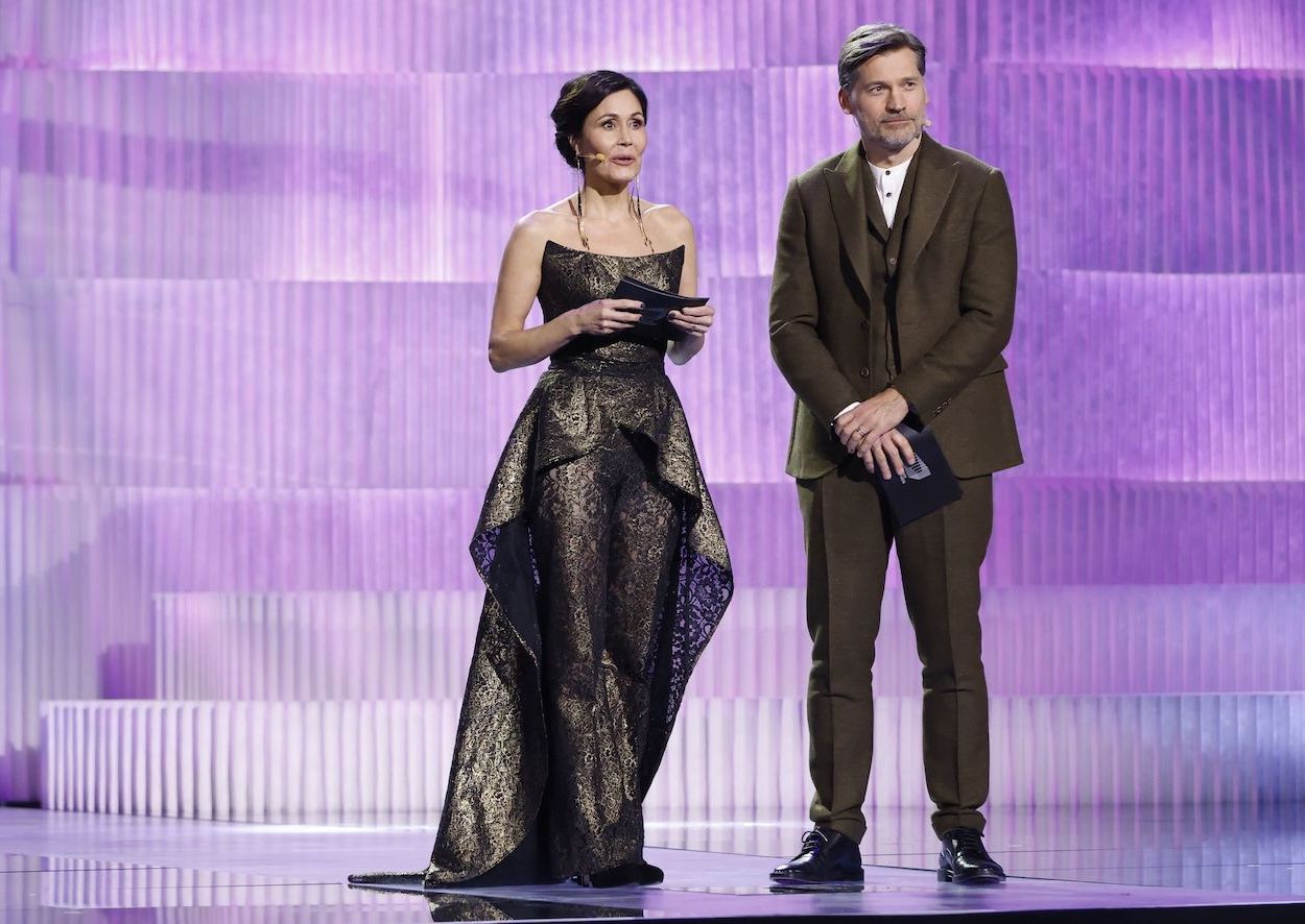 european film award ceremony design stage background