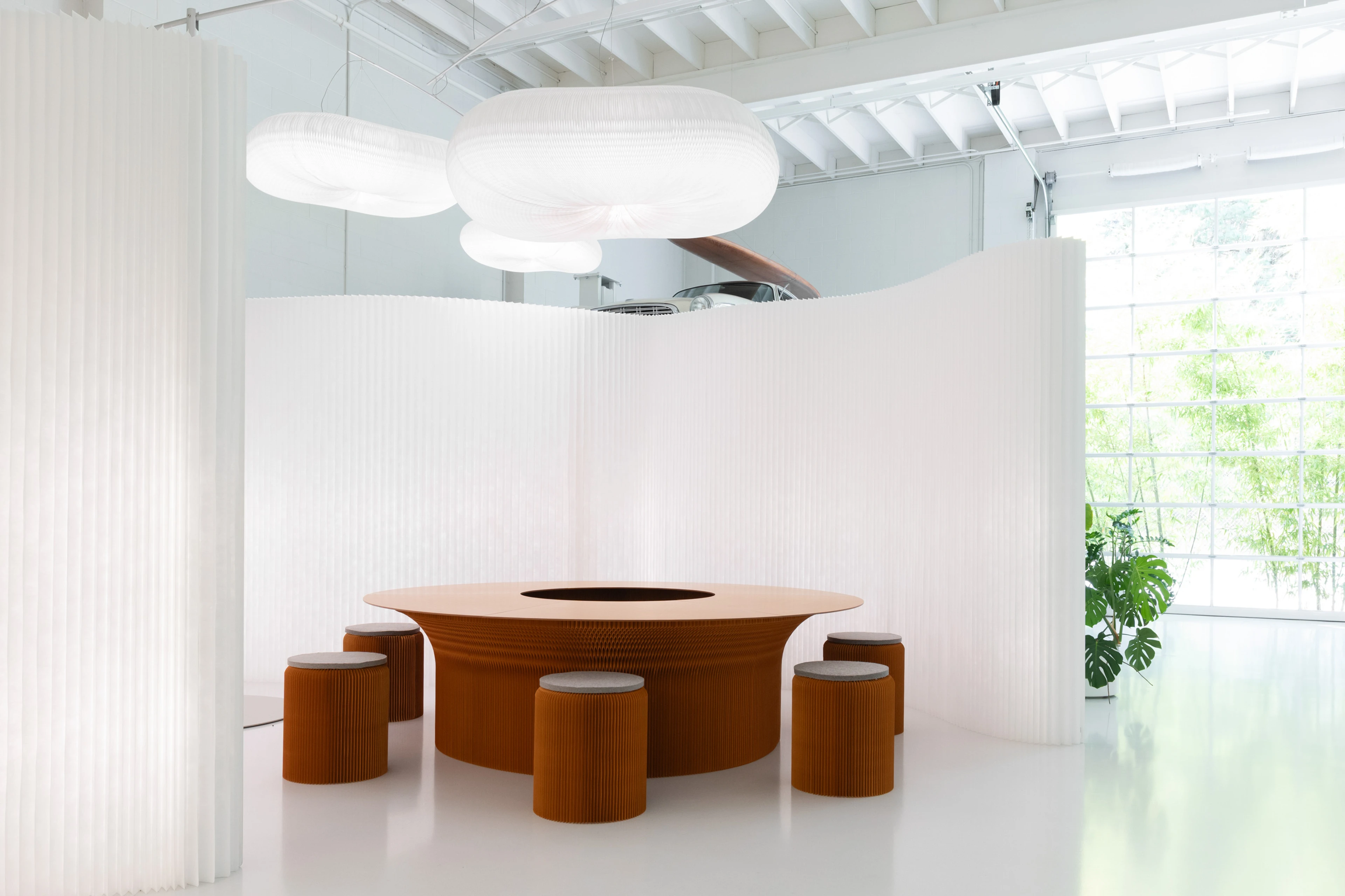 sound-absorbing light fixtures