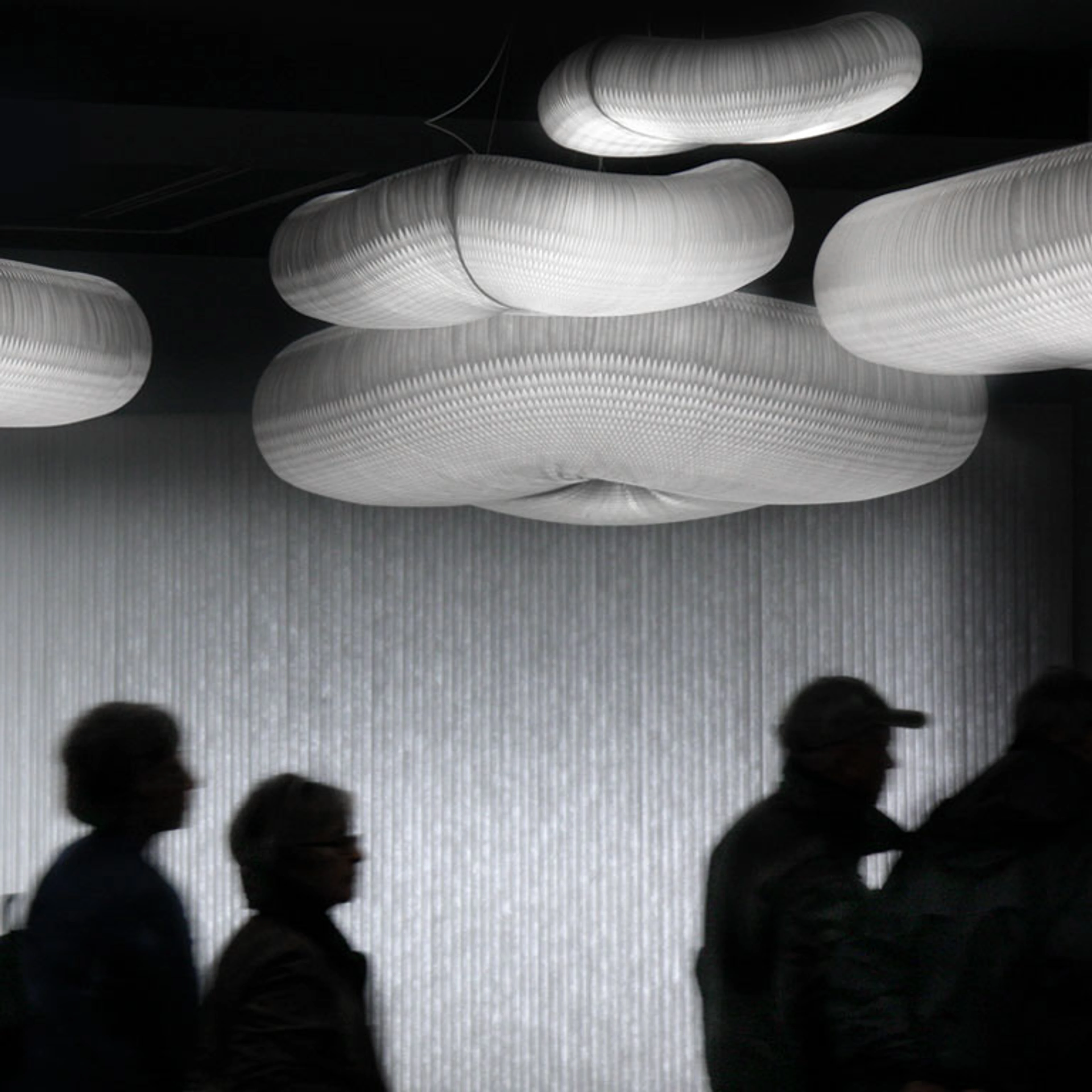 cloud pendant lighting mobile | honeycomb paper lighting