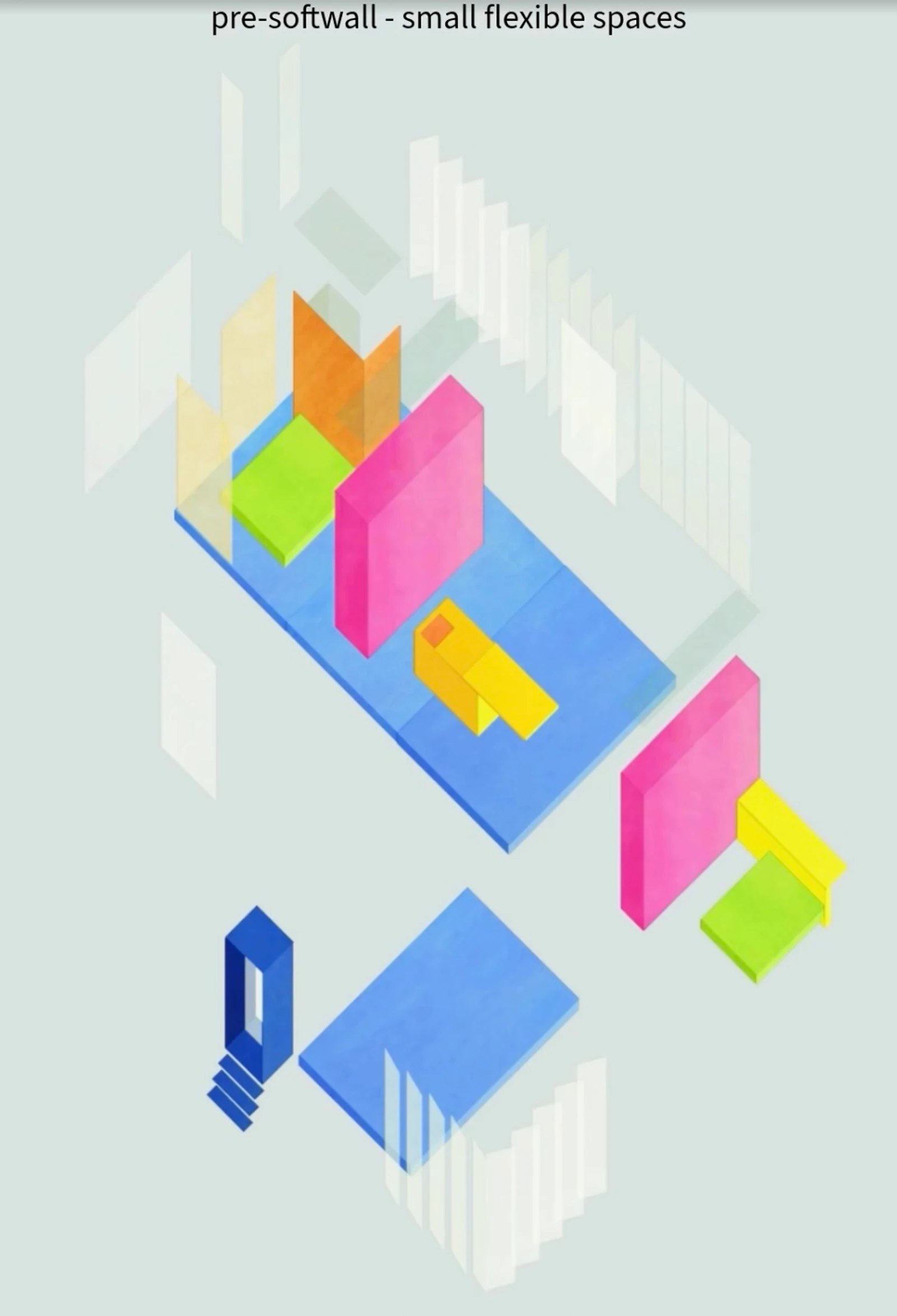 creating softwall - part one - pre-softwall small flexible spaces