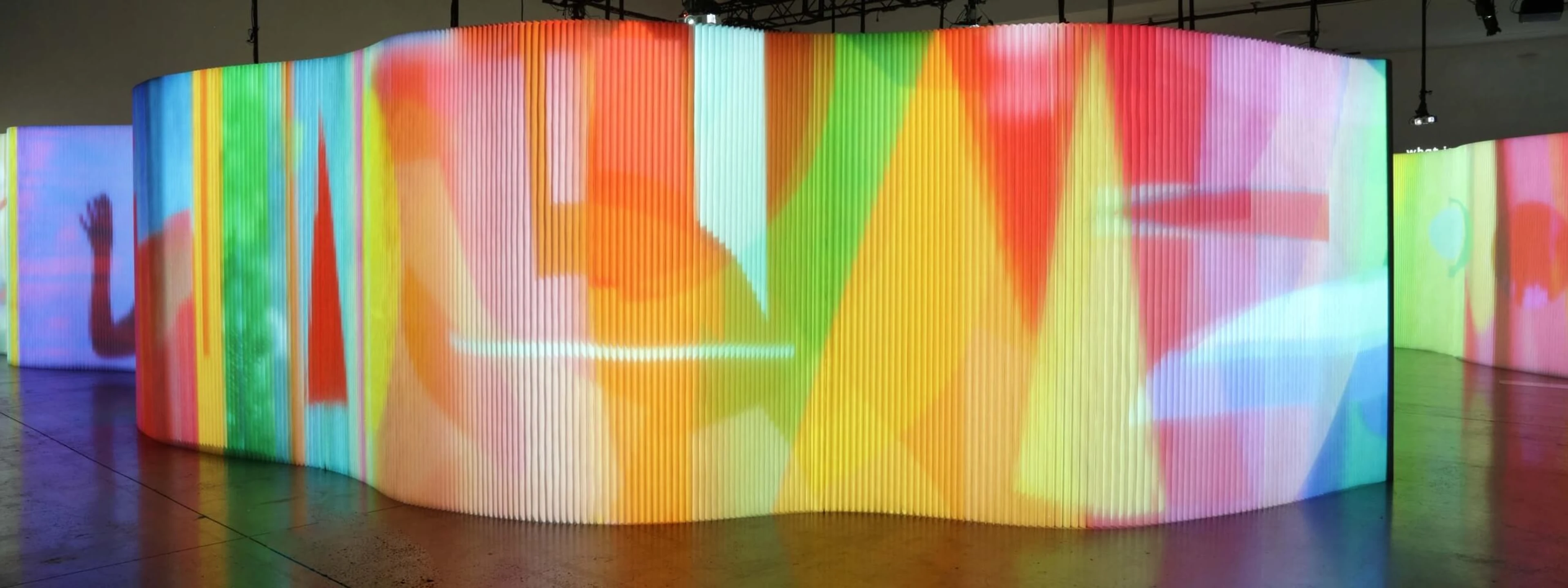projector screen - immersive video projection on a softwall by molo