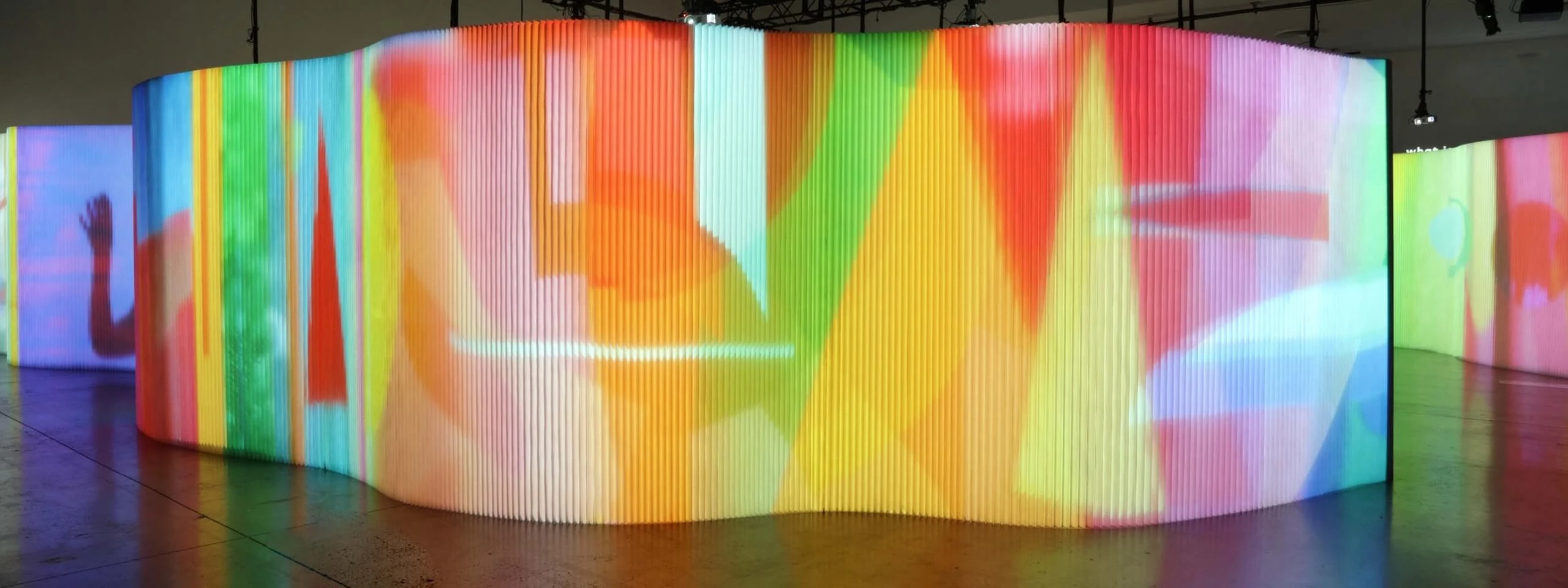 projector screen - immersive video projection on a softwall by molo
