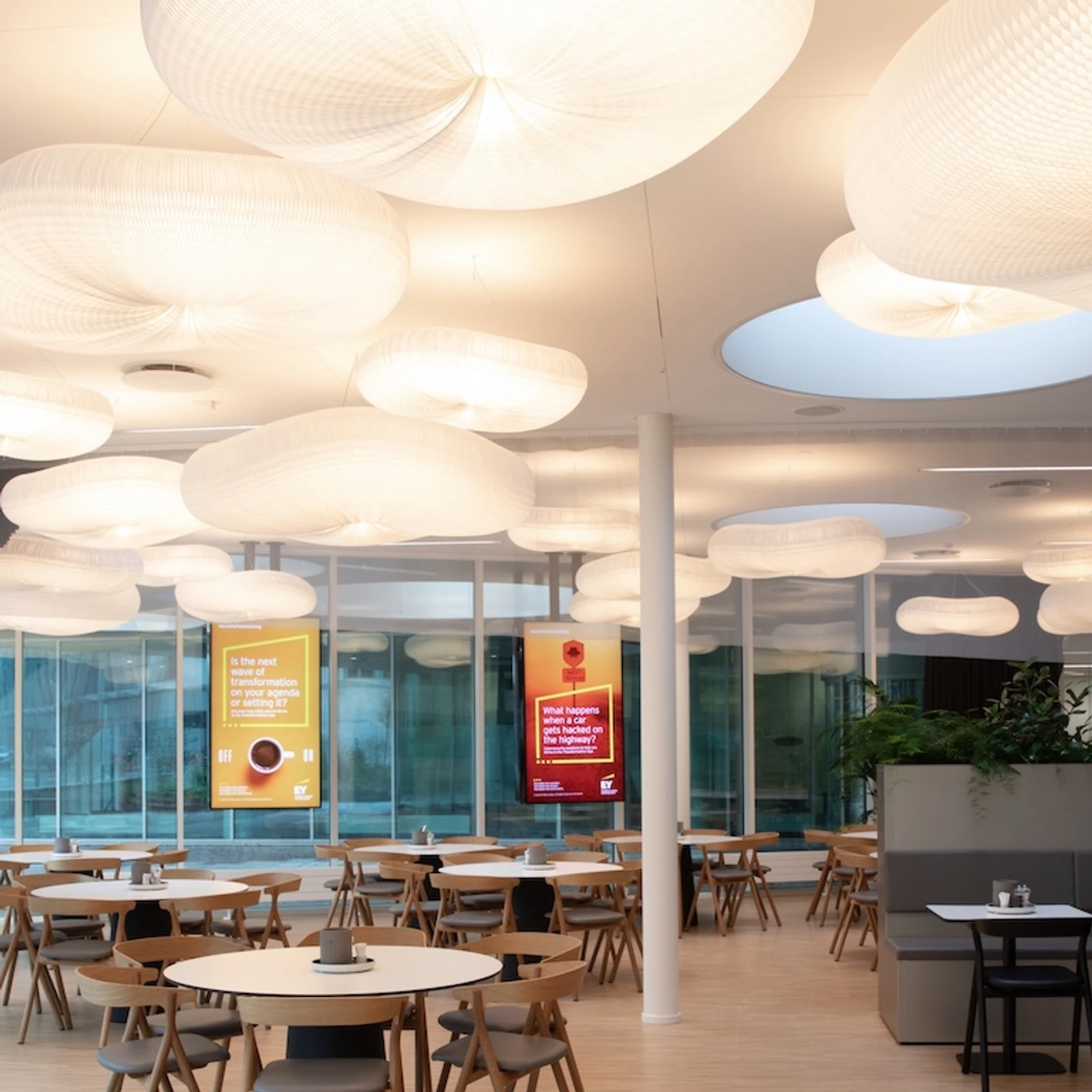 cloud light fixture for offices - EY - mobile