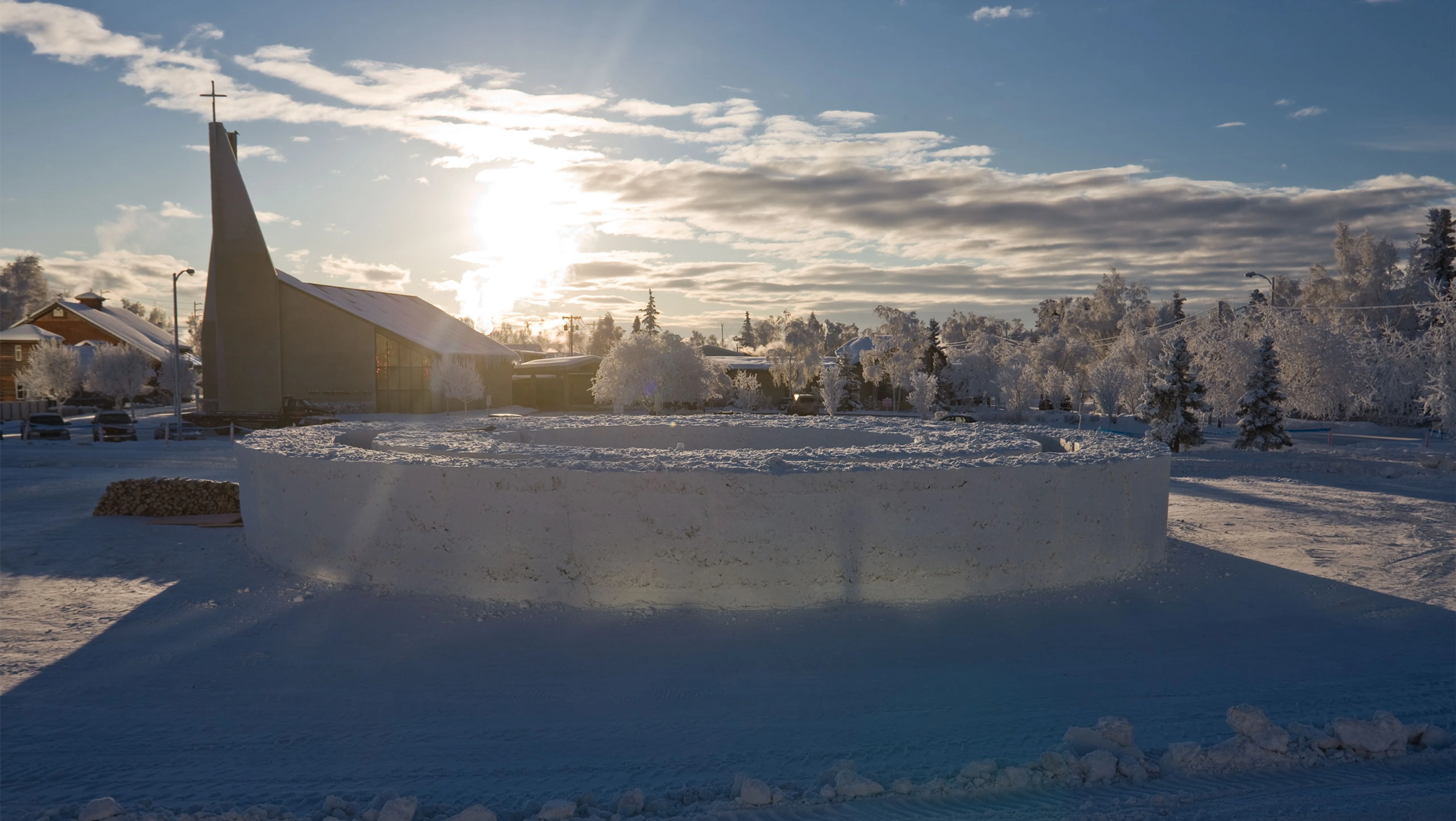 northern sky circle - outdoor room design - molo - Alaska USA