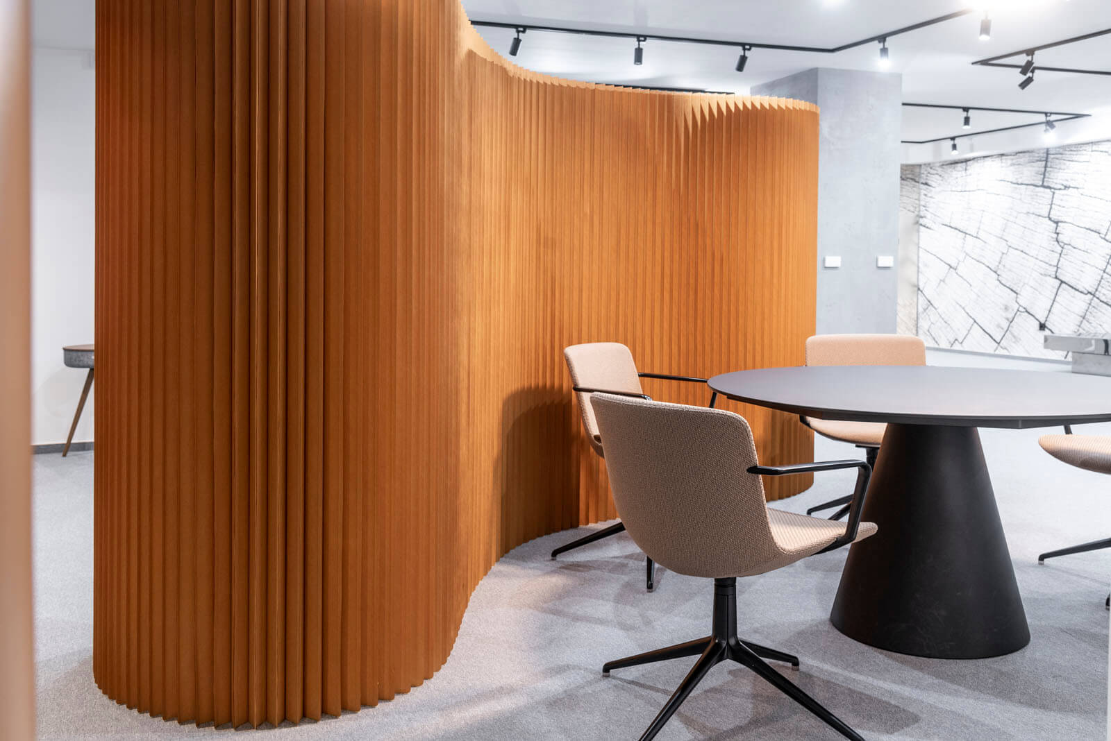 office movable walls - brown paper acoustic