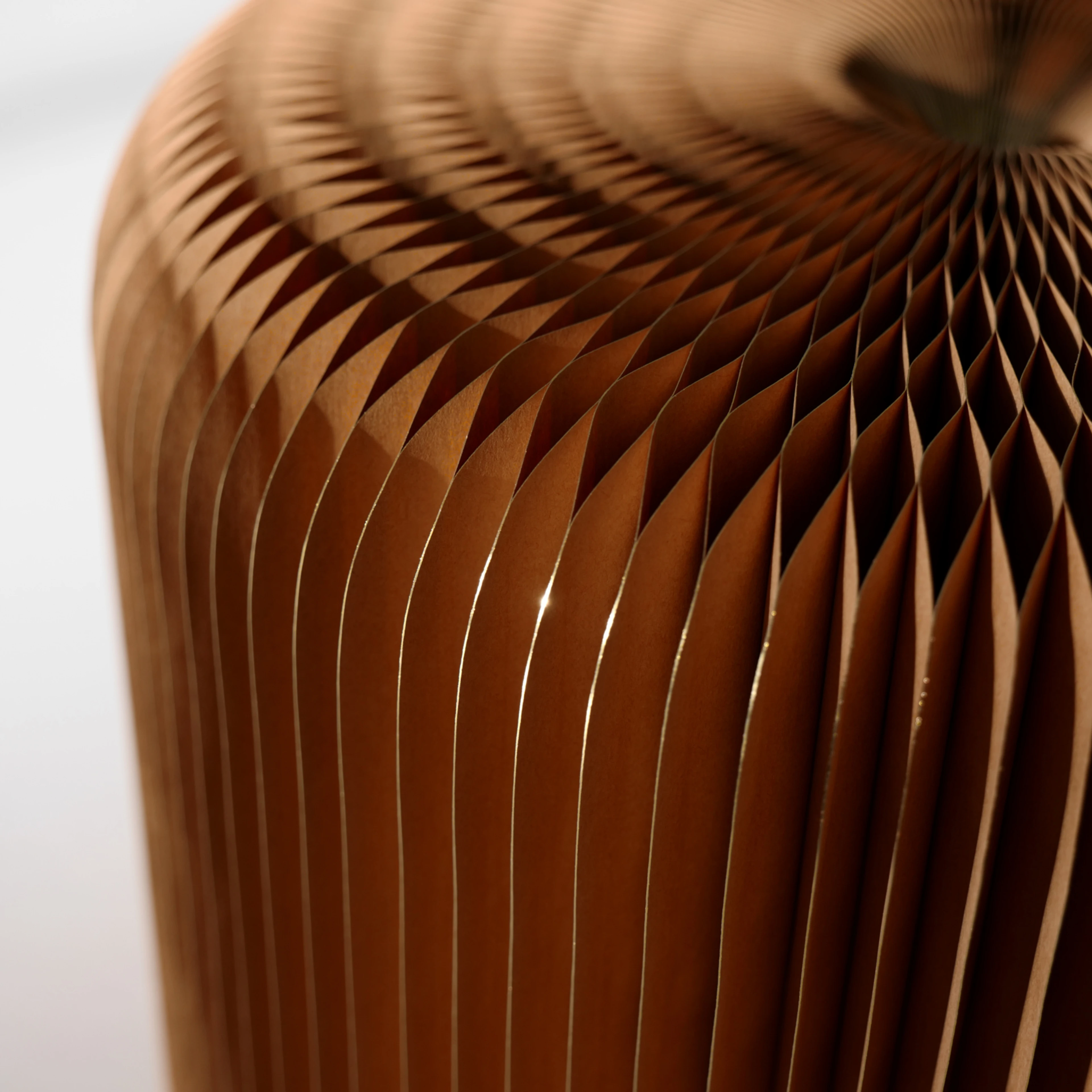 flexible seating by molo - gilded paper softseating fanning stool