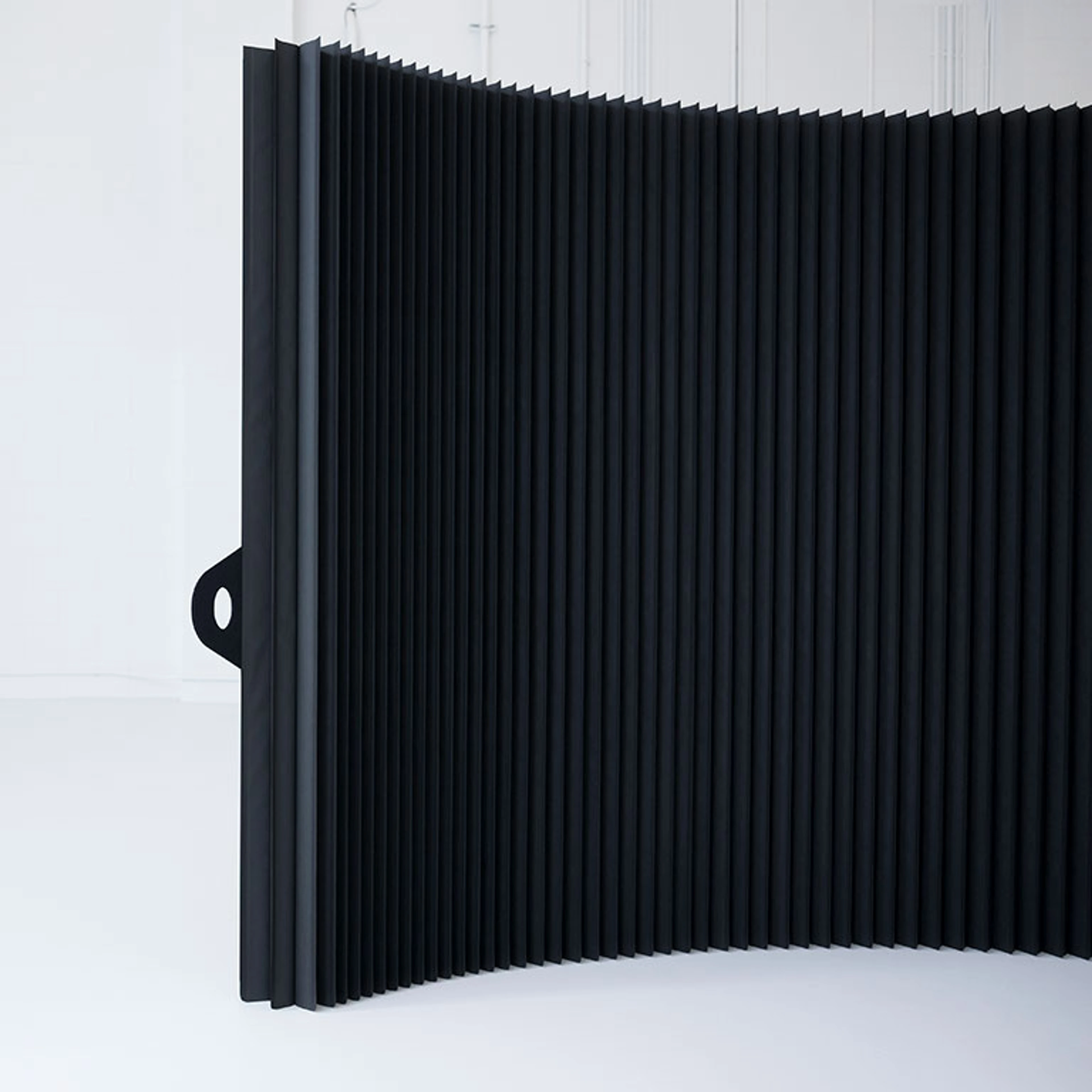 Black Paper Softwall Room Divider - Folding Cardboard Wall Dividers