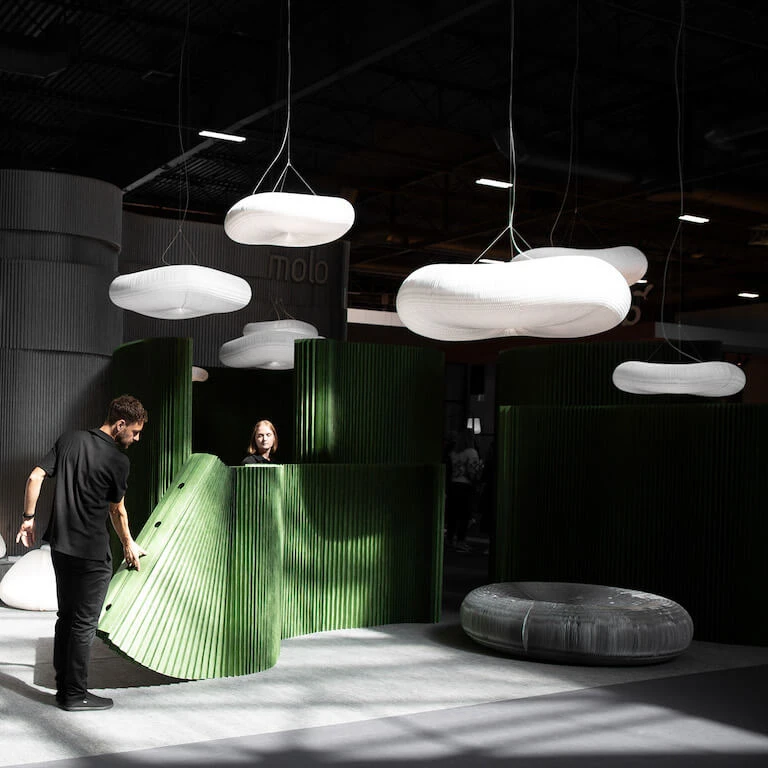 temporary walls - mobile acoustic partitions - molo