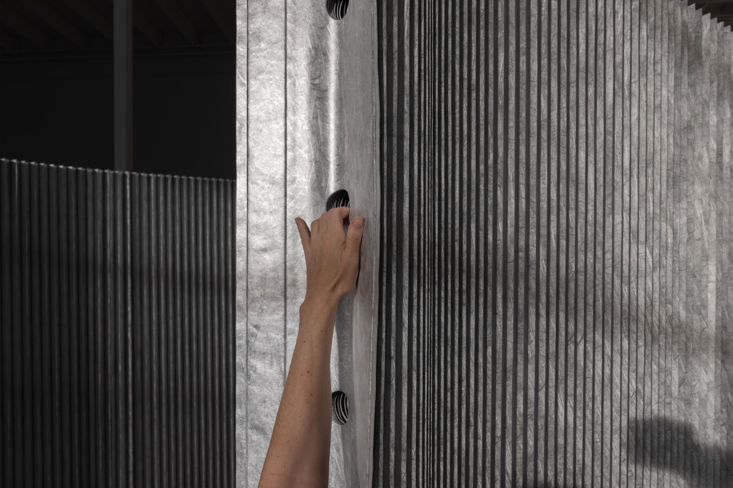 Close the magnetic end panel on itself to create a rounded end for stability and aesthetics.