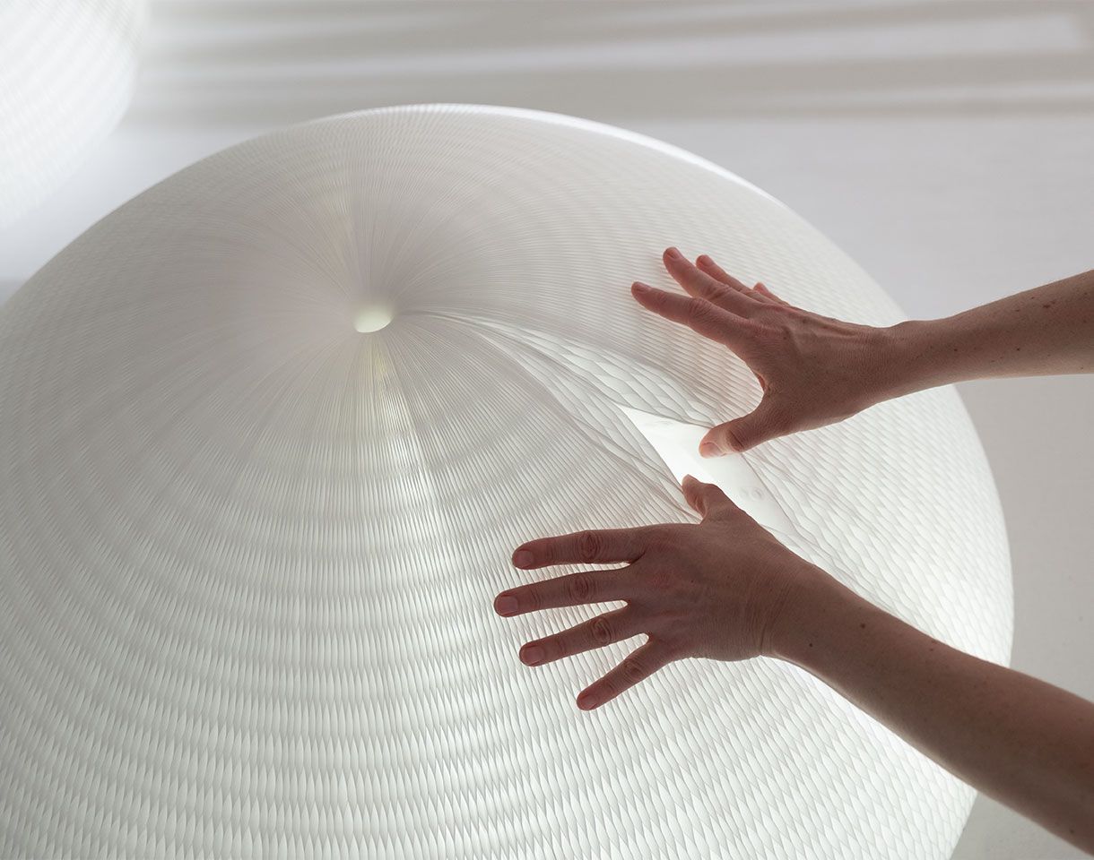urchin paper lamp