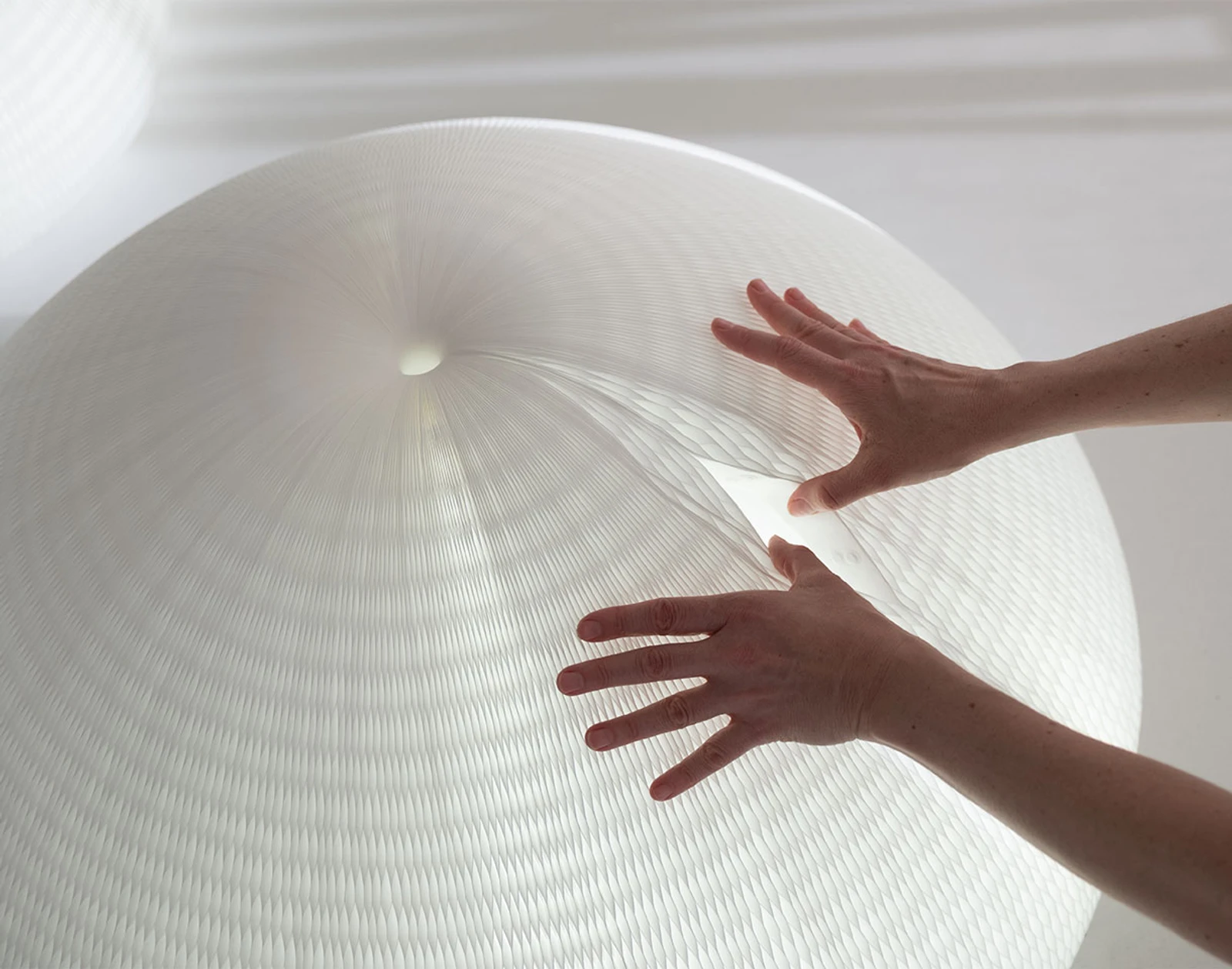 urchin paper lamp