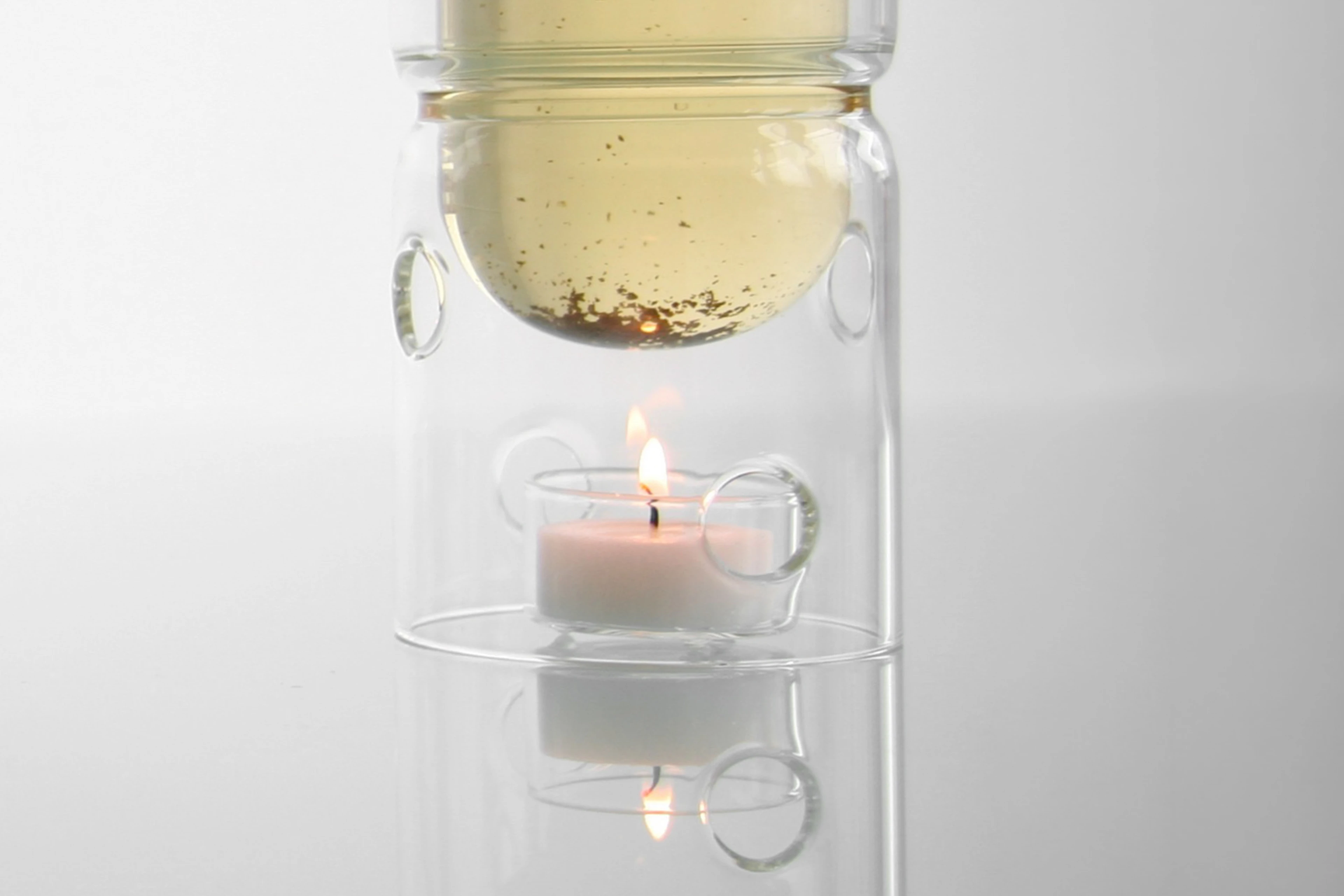 glass candle holder