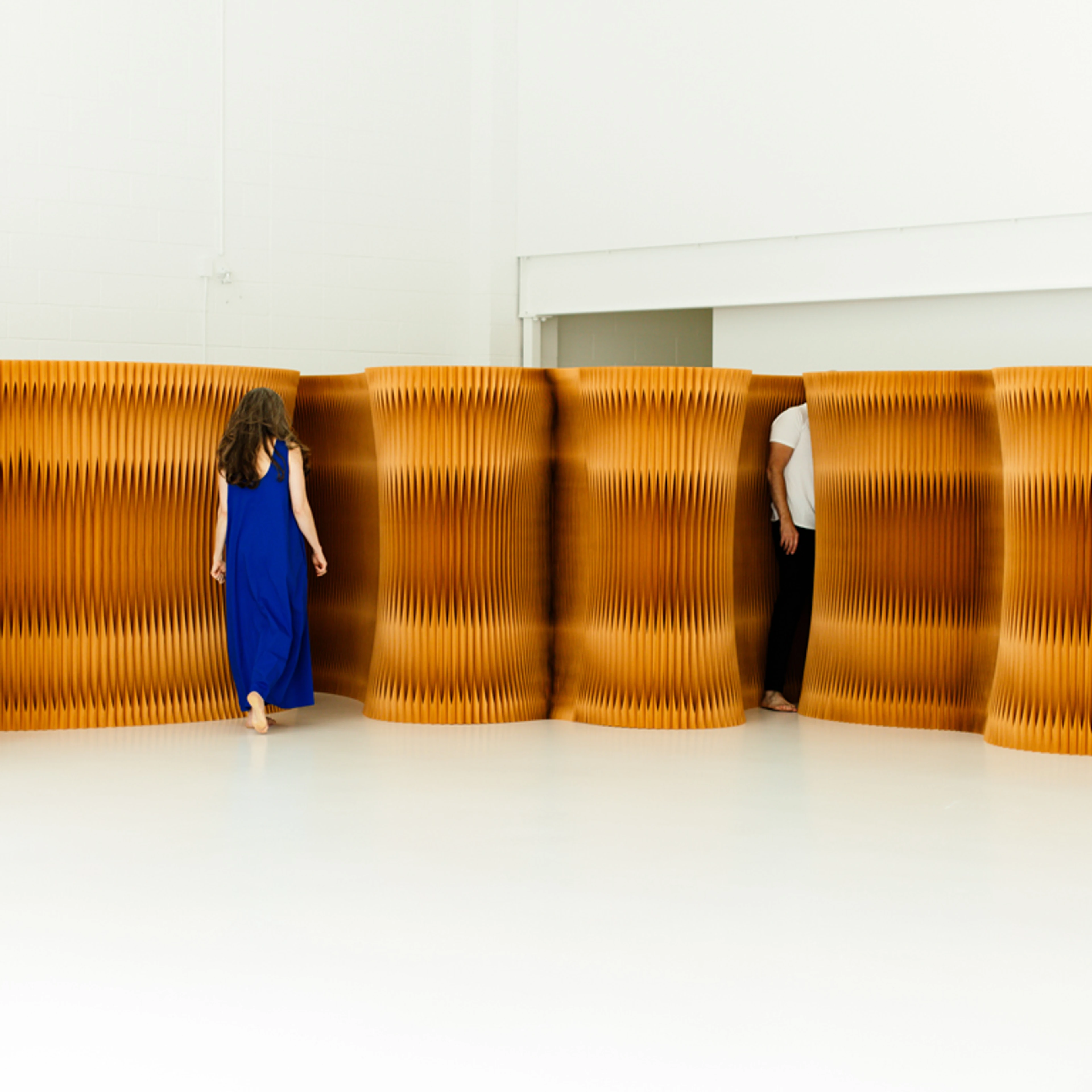 custom room divider-softwall-paper wall-sculptural acoustic part