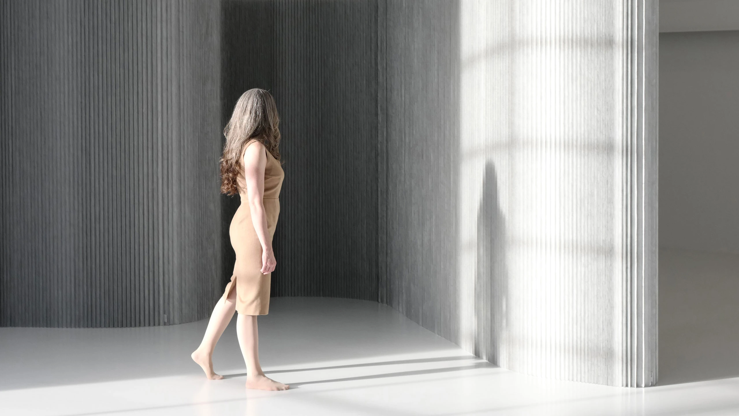 aluminum room divider by molo