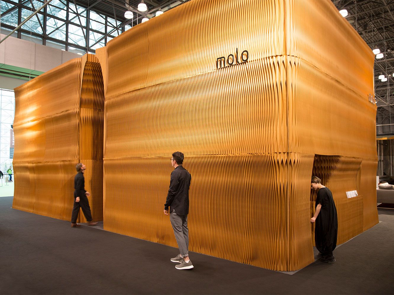 exterior of molo's installation at ICFF 2017.