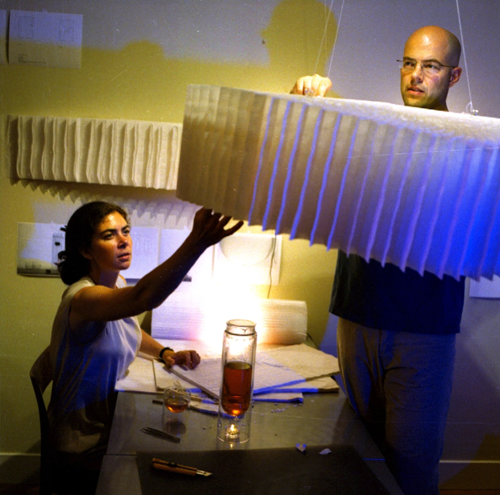 Stephanie Forsythe and Todd MacAllen, designers, artists and founders of molo · Photo by Barry Gnyp 2003