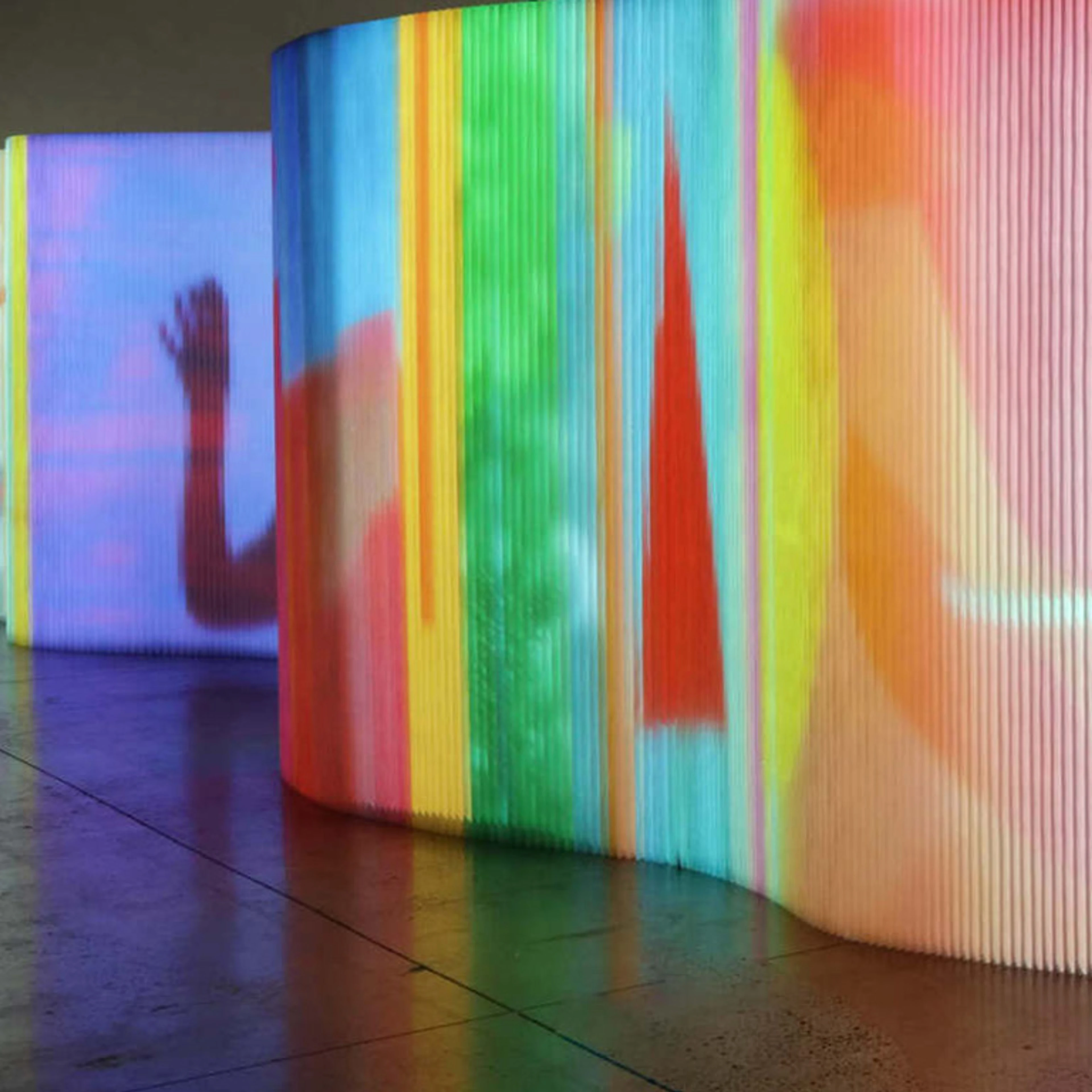 projector screen - immersive video projection on a softwall by molo